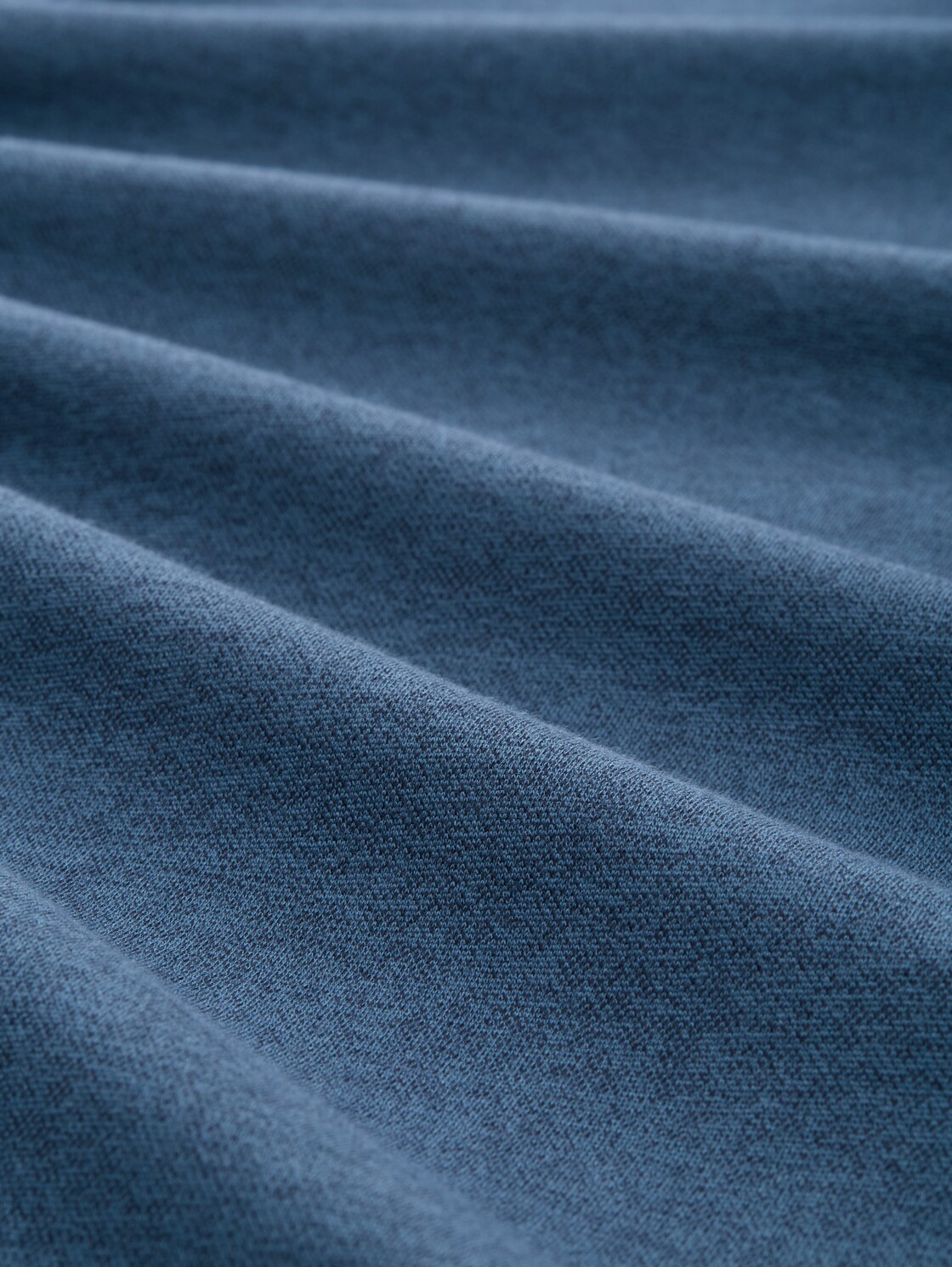 Snood Langarmshirt aus Baumwolle - teal grindle structure - Material-Ansicht