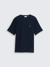 T-shirt met logobadge - sky captain blue - Product vooraanzicht