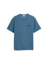 Ausgewählt, T-Shirt mit Logo-Badge von Tom Tailor, blau