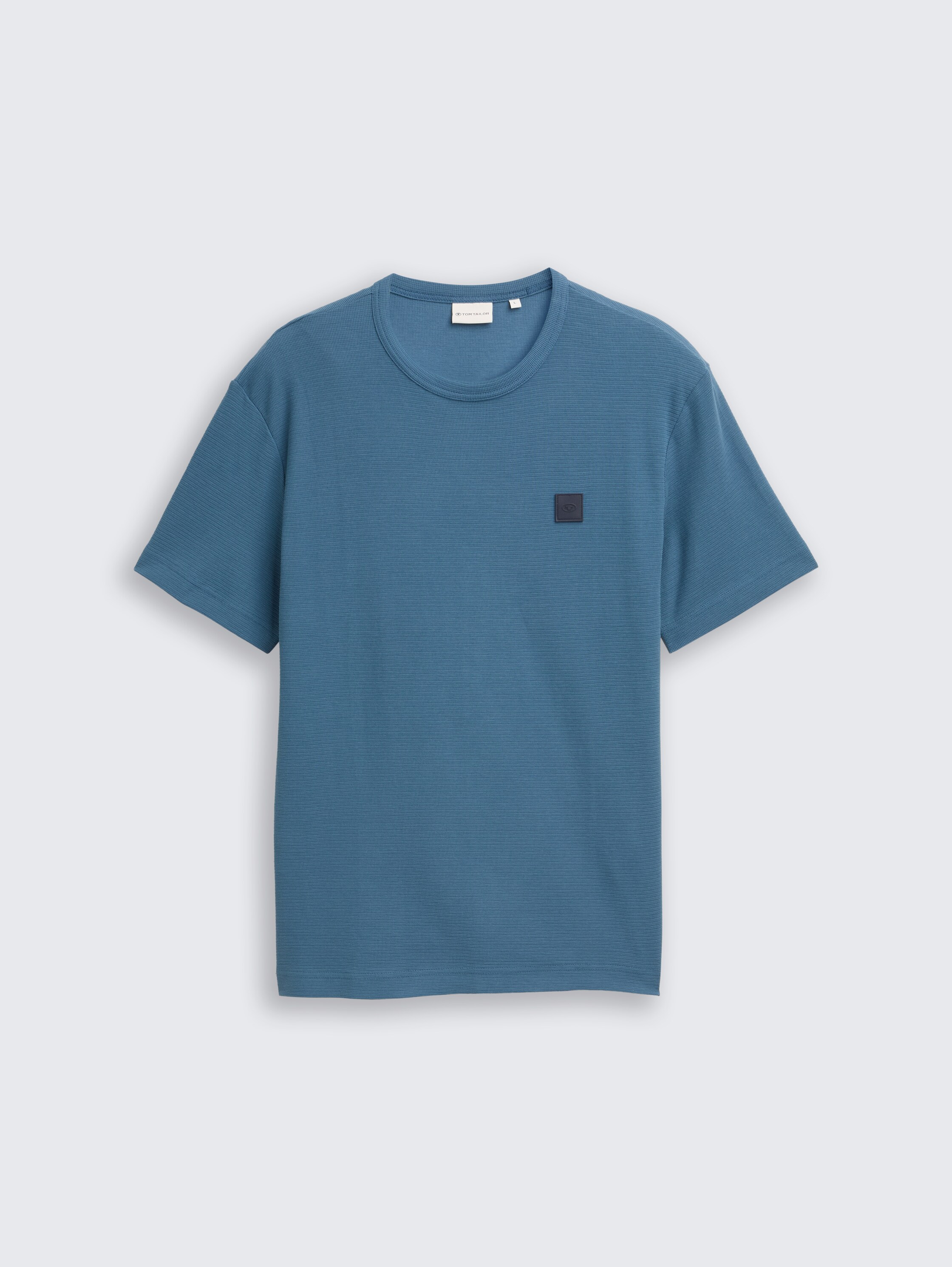 T-shirt met logo-badge - real_teal_blue - 