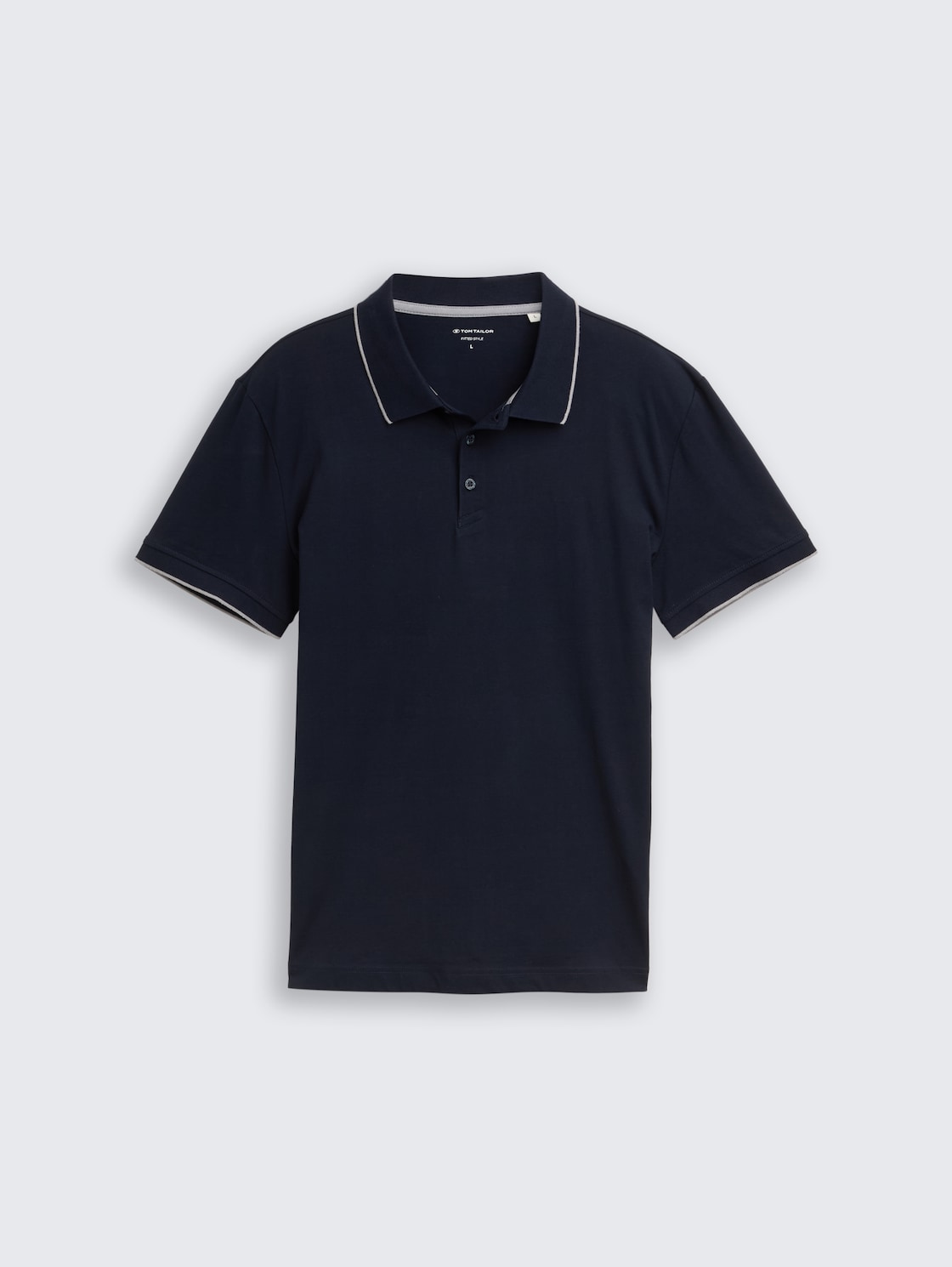 Slim Fit Jersey Poloshirt mit Stretch - sky captain blue