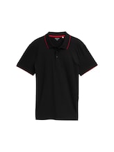 Nicht ausgewählt, Slim Fit Jersey Poloshirt mit Stretch von , schwarz