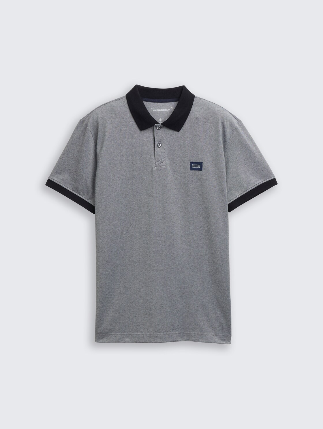Piqué Poloshirt mit Stretch - navy two tone pique