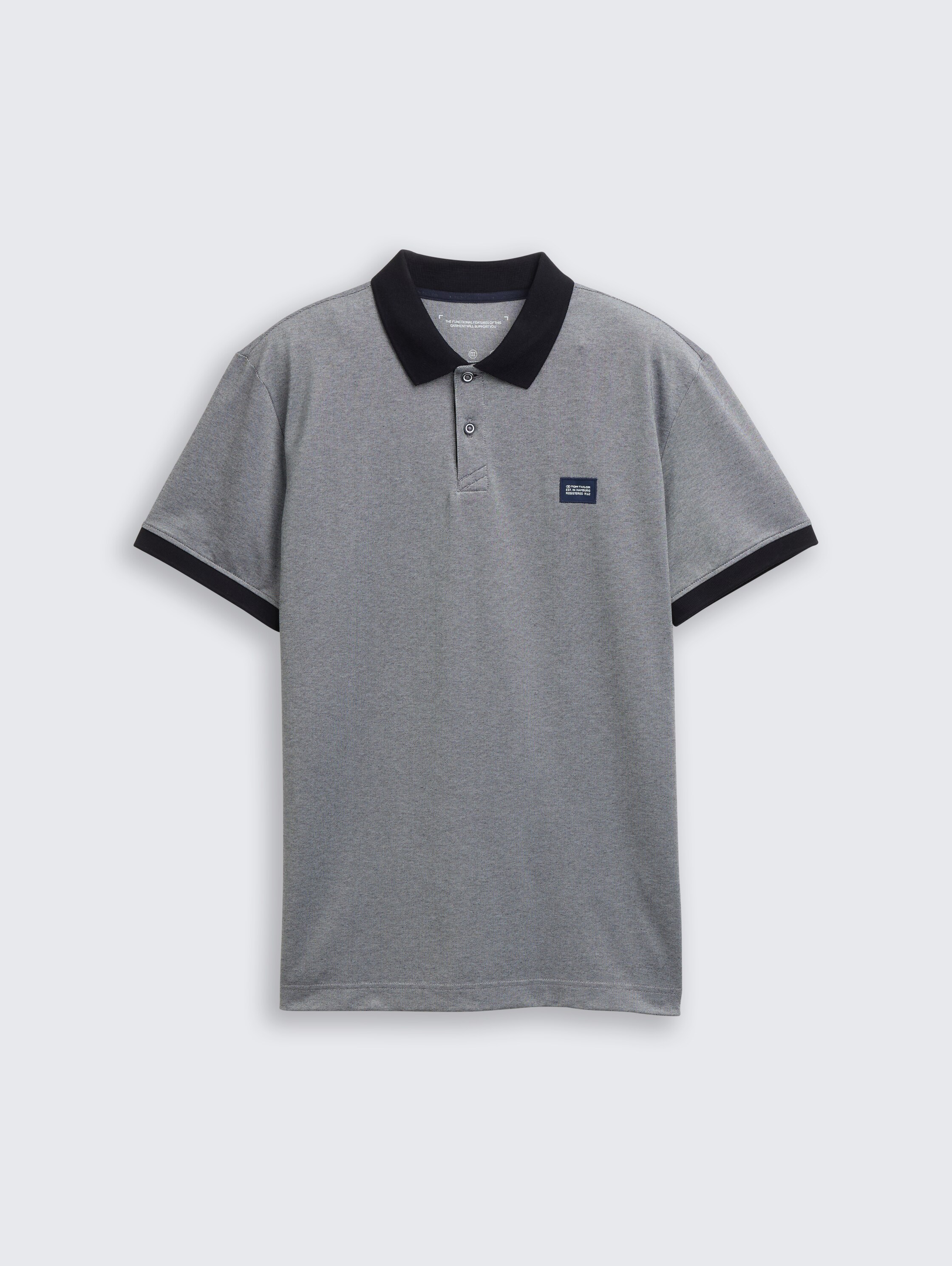 Piqué Poloshirt mit Stretch - navy_two_tone_pique - 
