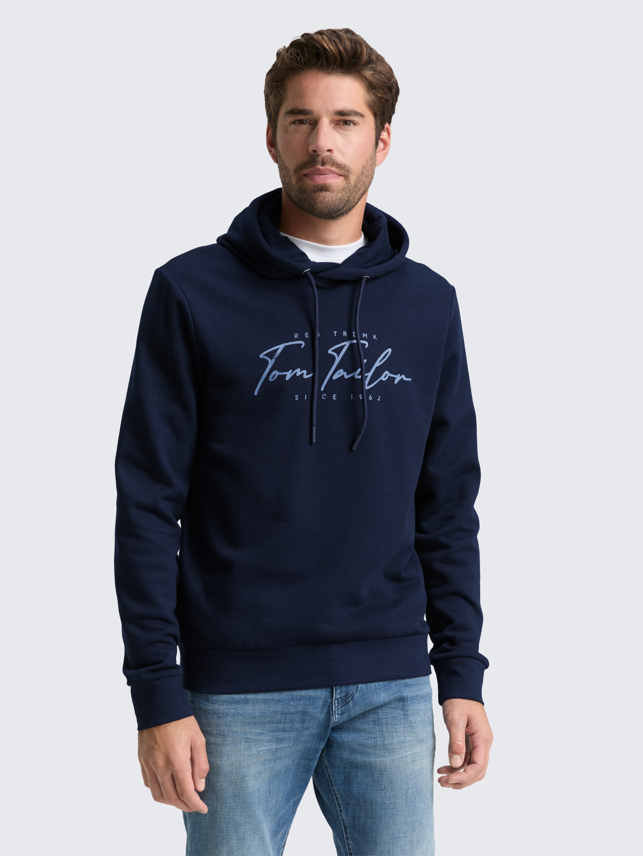 Hoodie-sweatshirt met logoprint - sky_captain_blue - 