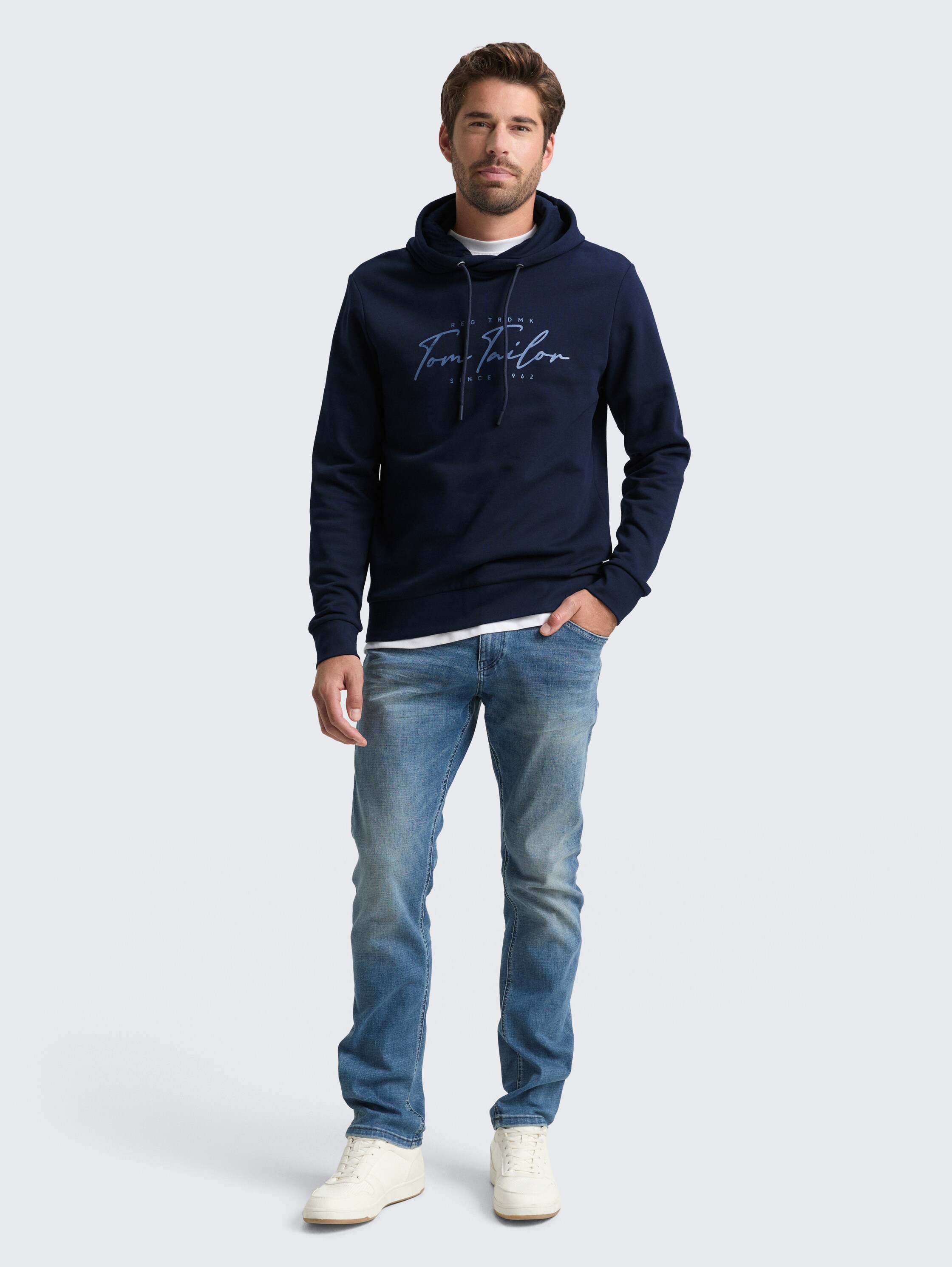 Hoodie-sweatshirt met logoprint - sky_captain_blue - 