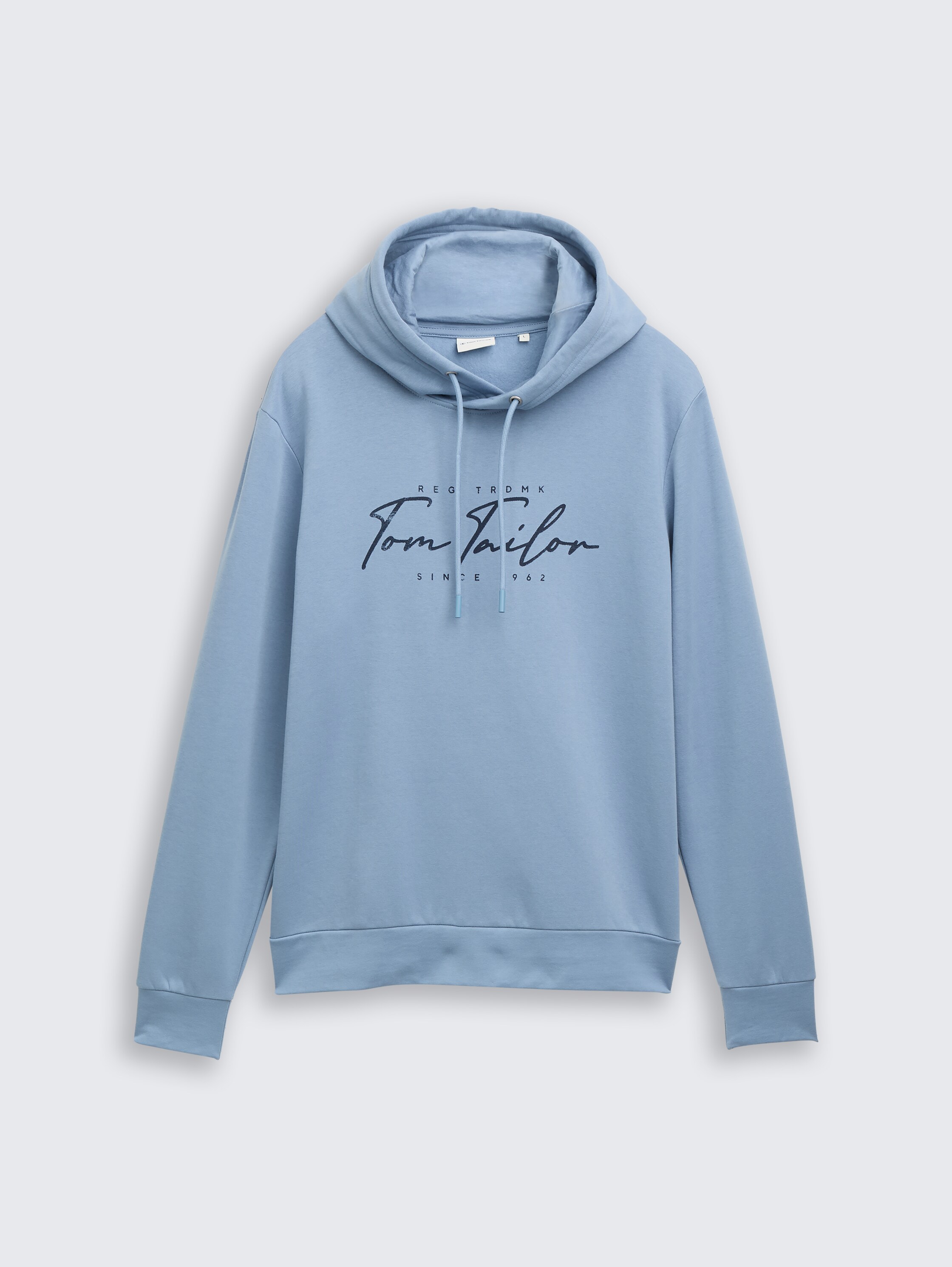 Hoodie-sweatshirt met logoprint - faded_denim_blue - 