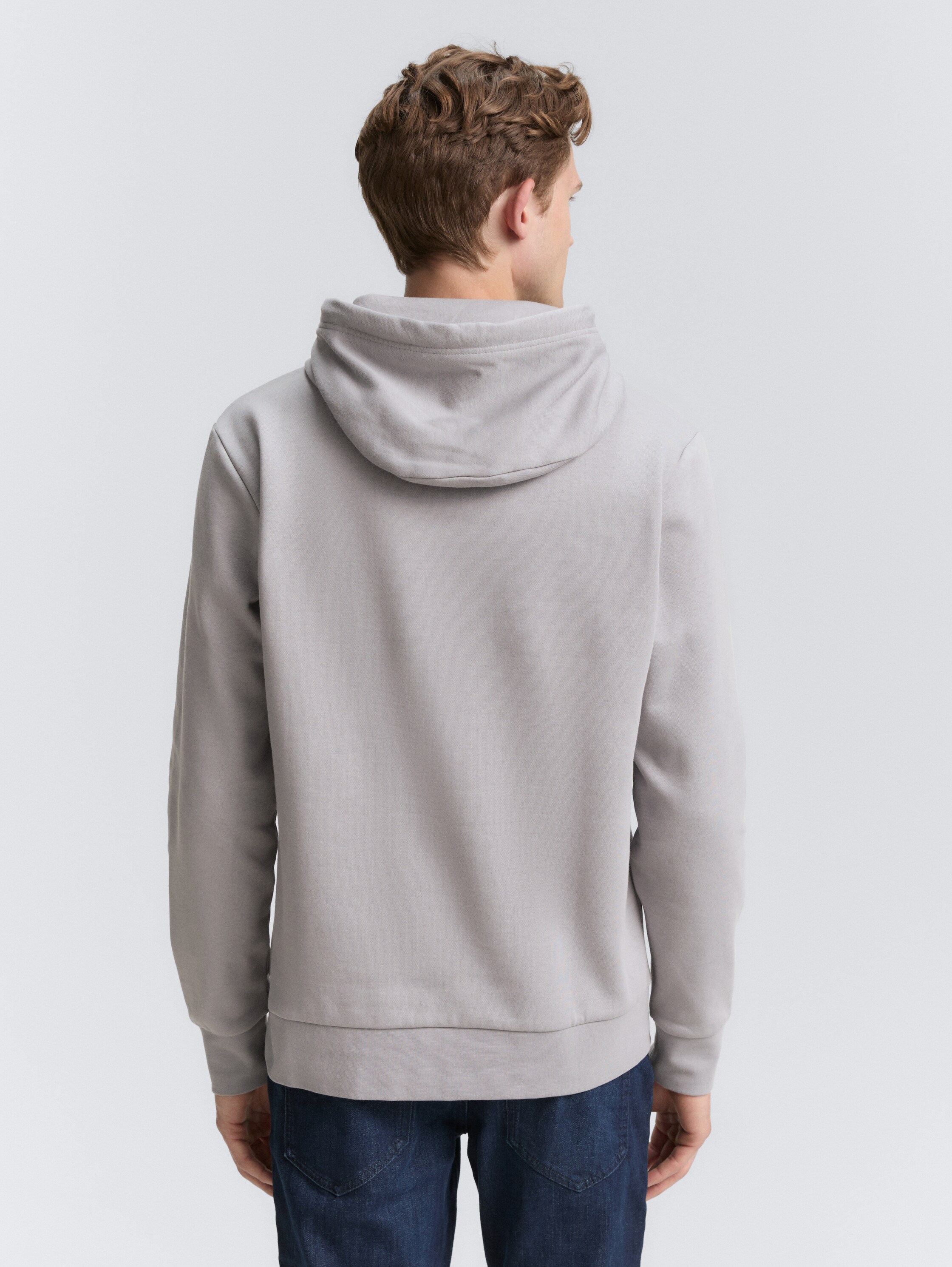 Hoodie Sweatshirt mit Logo-Print - formal_grey - 