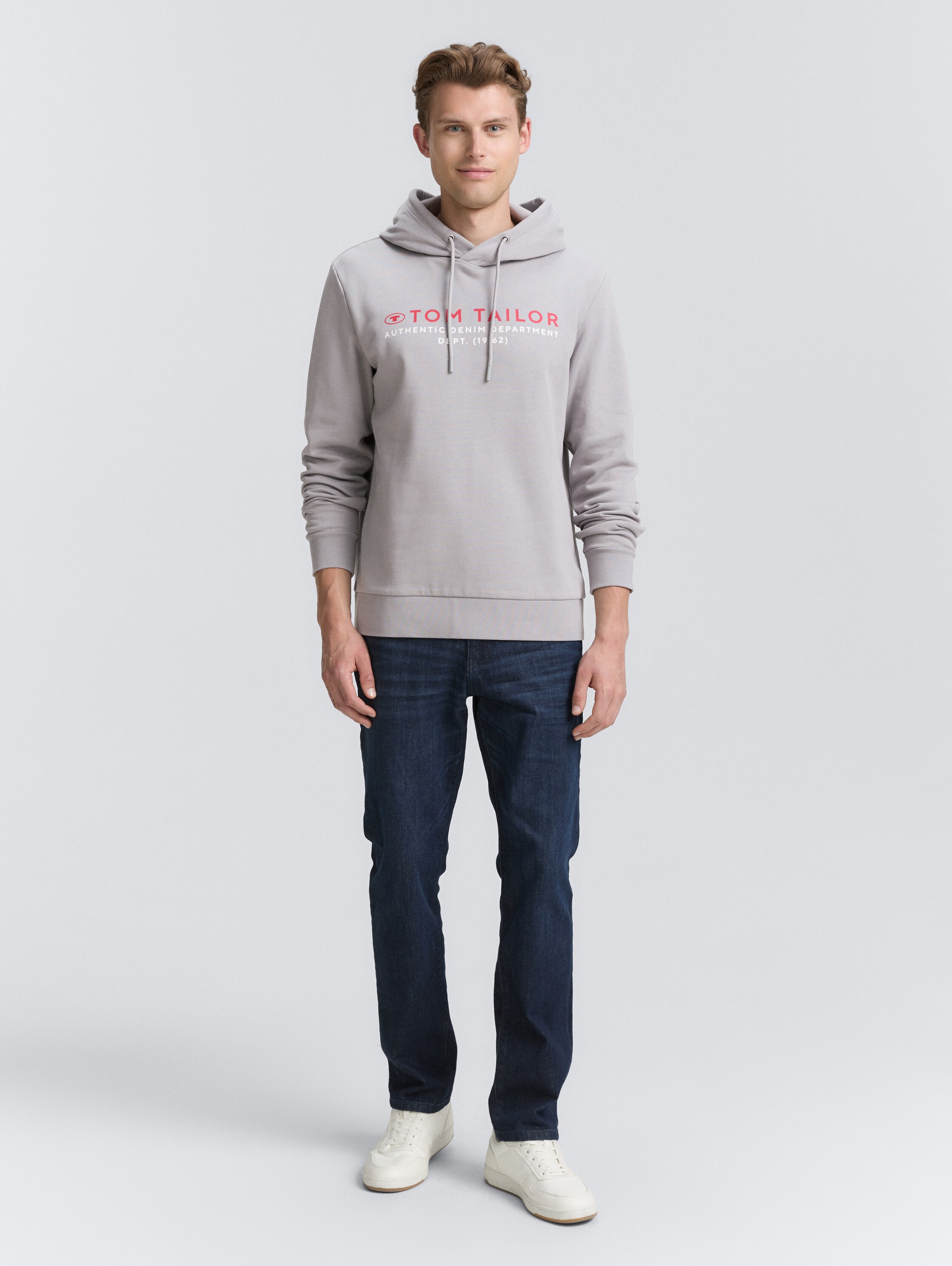Hoodie Sweatshirt mit Logo-Print - formal_grey - 