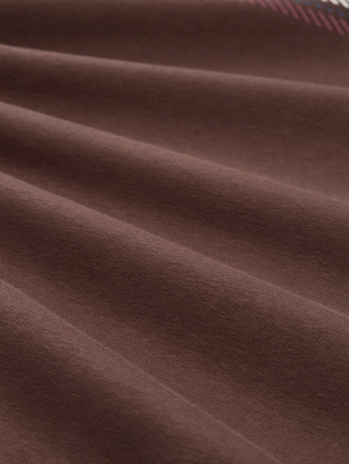 Hoodie Sweatshirt mit Logo-Print - bag brown - Material-Ansicht