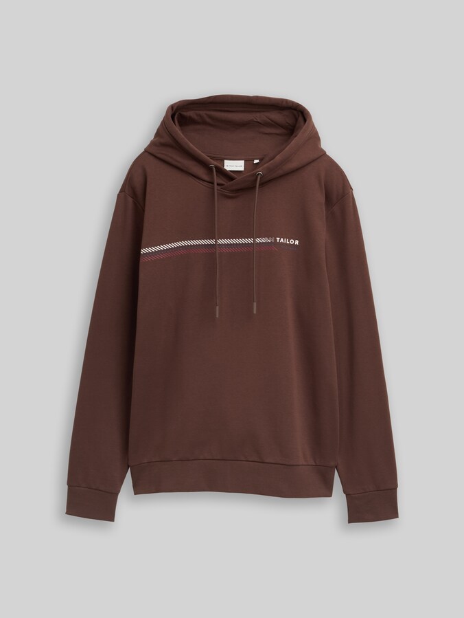 Hoodie Sweatshirt mit Logo-Print von Men, bag brown