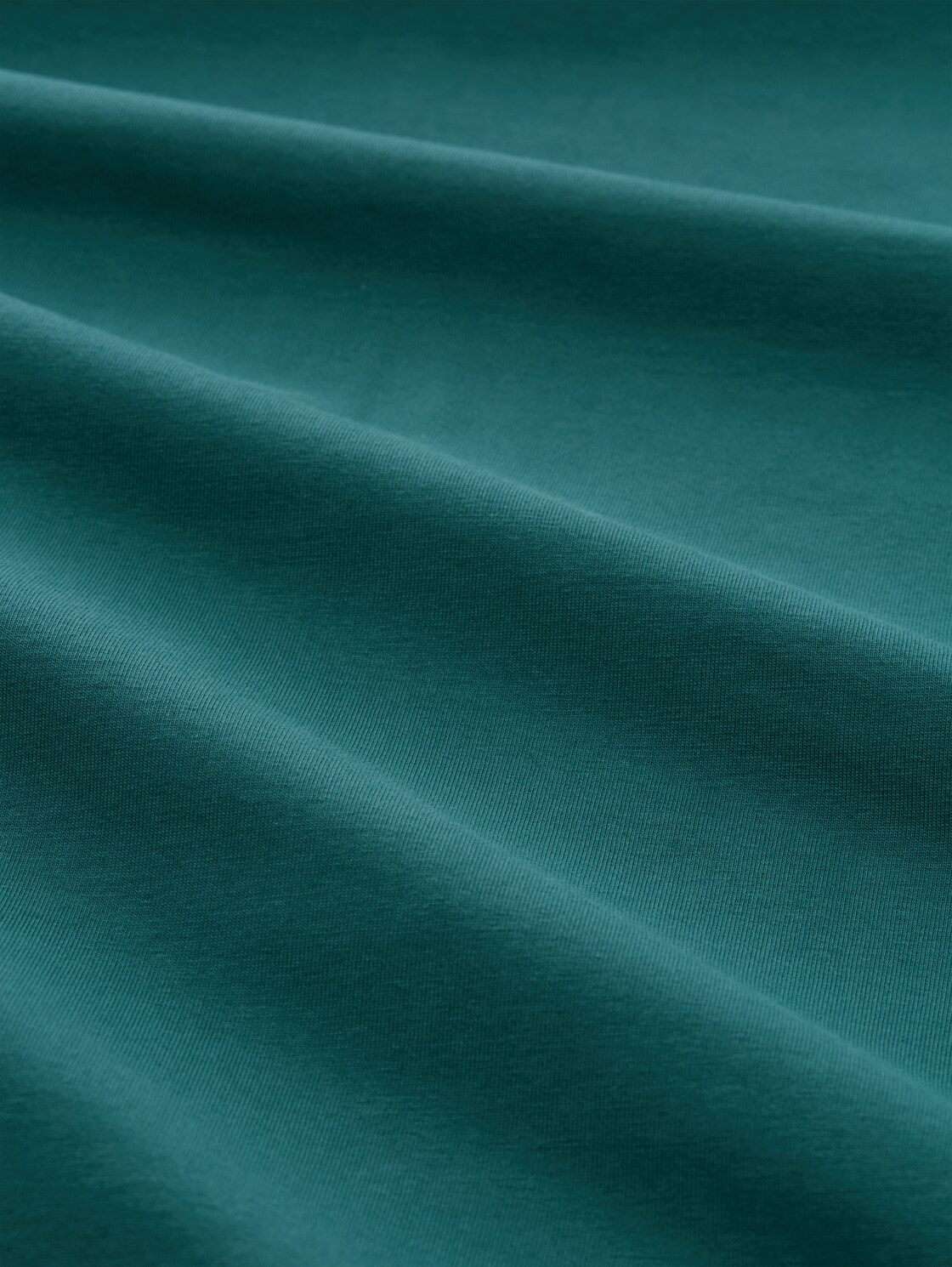 Basic Sweatshirt in Unifarben - Jasper Green - Material-Ansicht