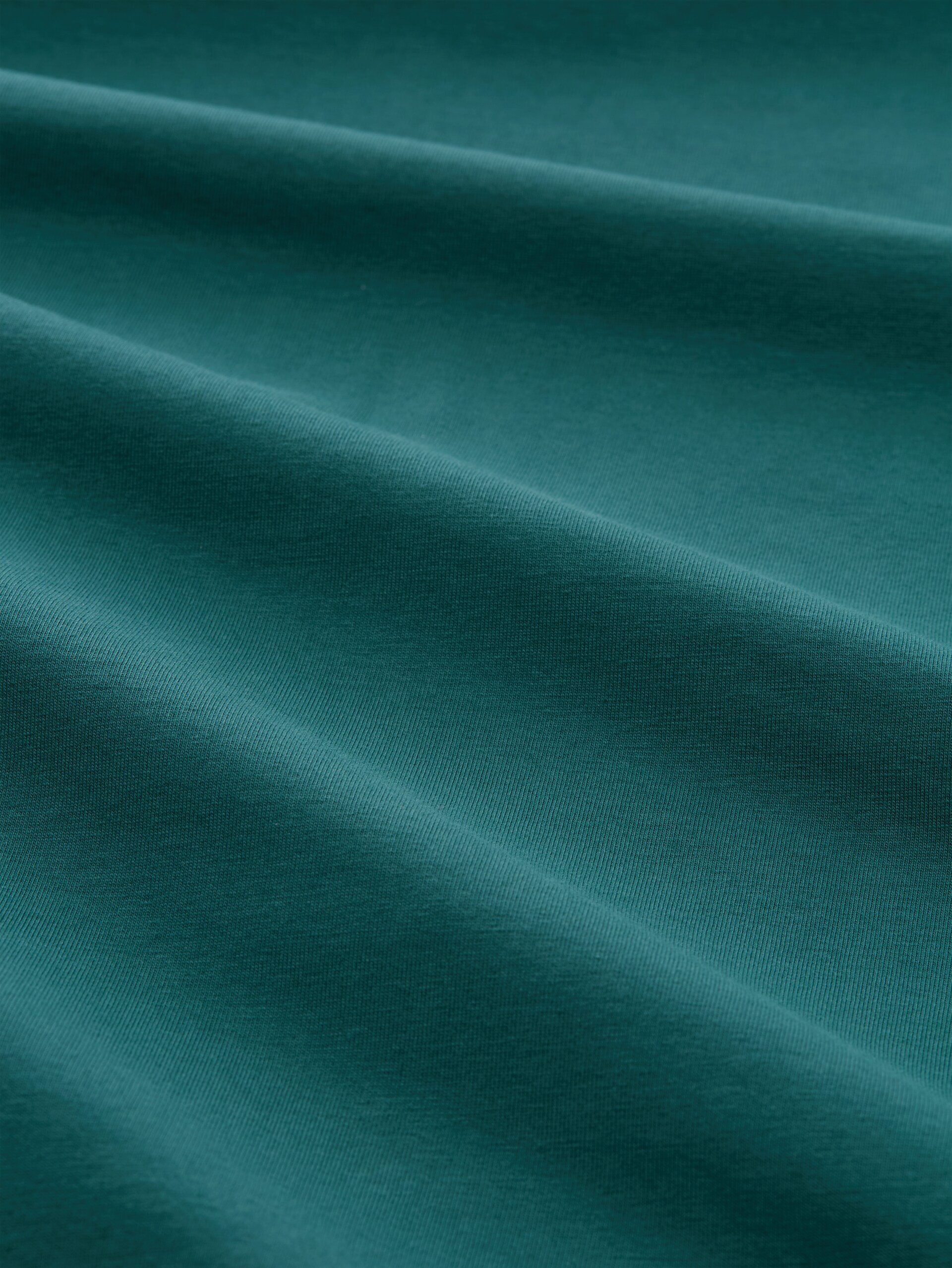 Basic Sweatshirt in Unifarben - Jasper Green - Material-Ansicht