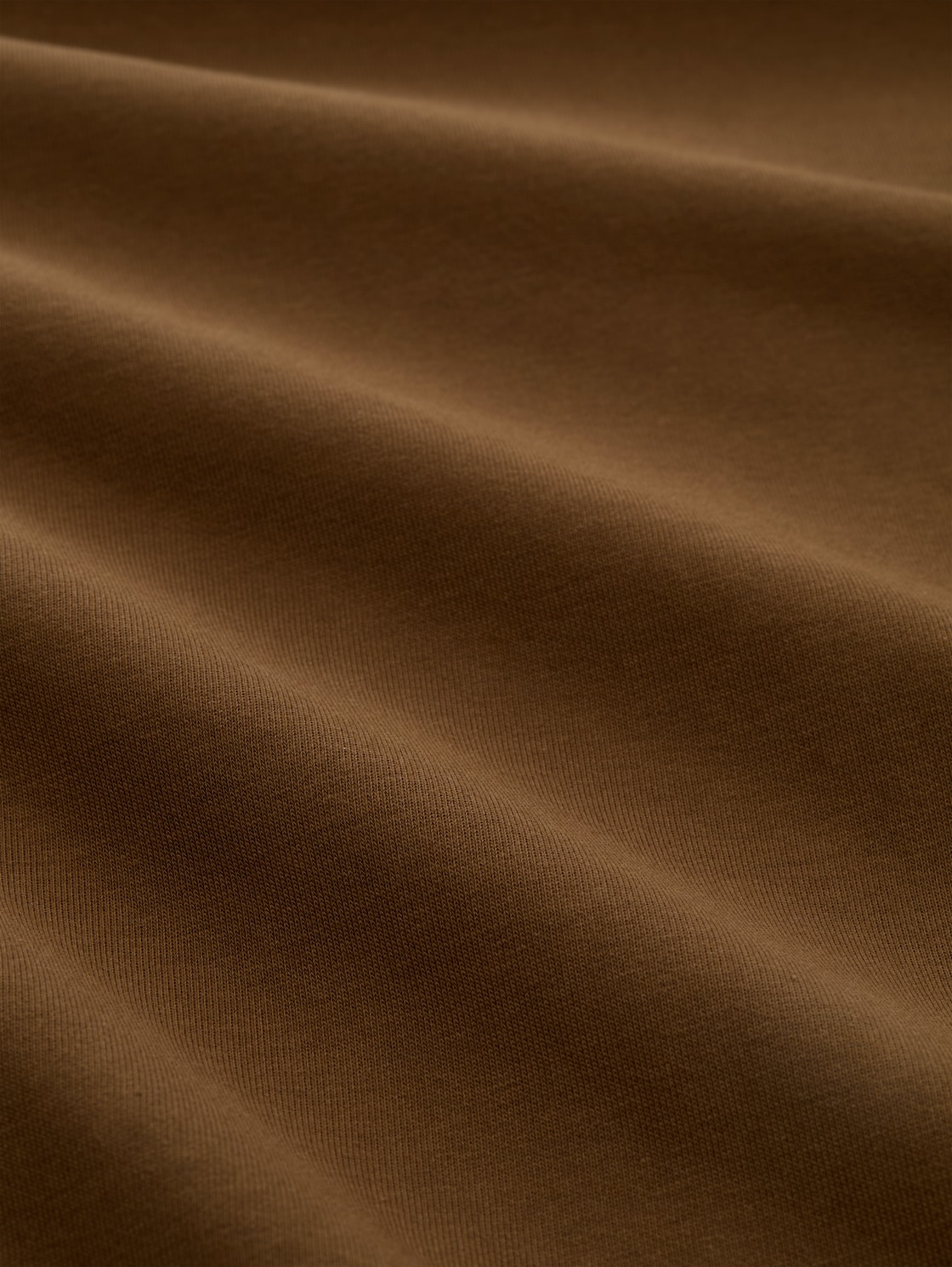 Basic Sweatshirt in Unifarben - dark palm - Material-Ansicht