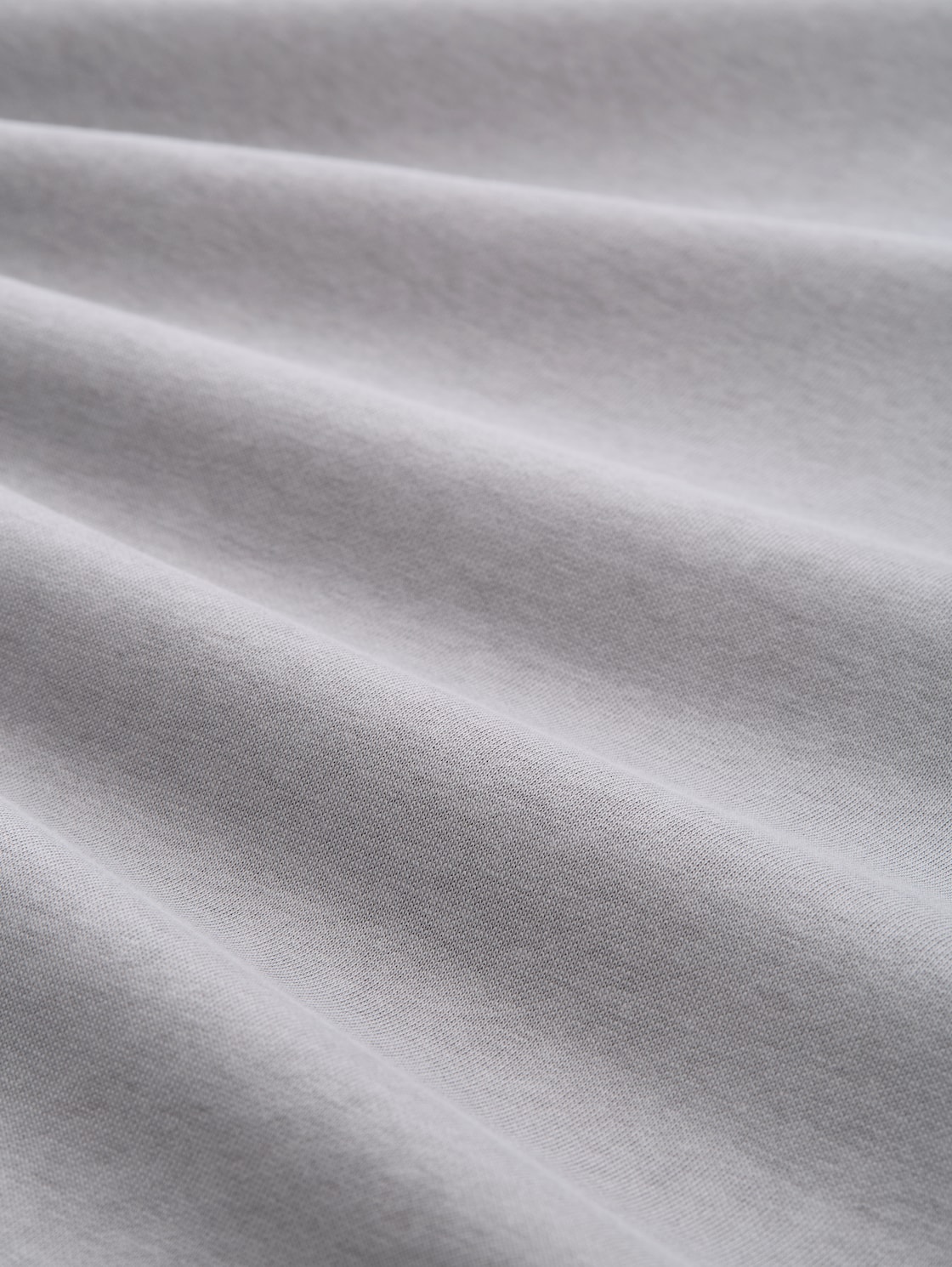 Basic Sweatshirt in Unifarben - formal grey - Material-Ansicht