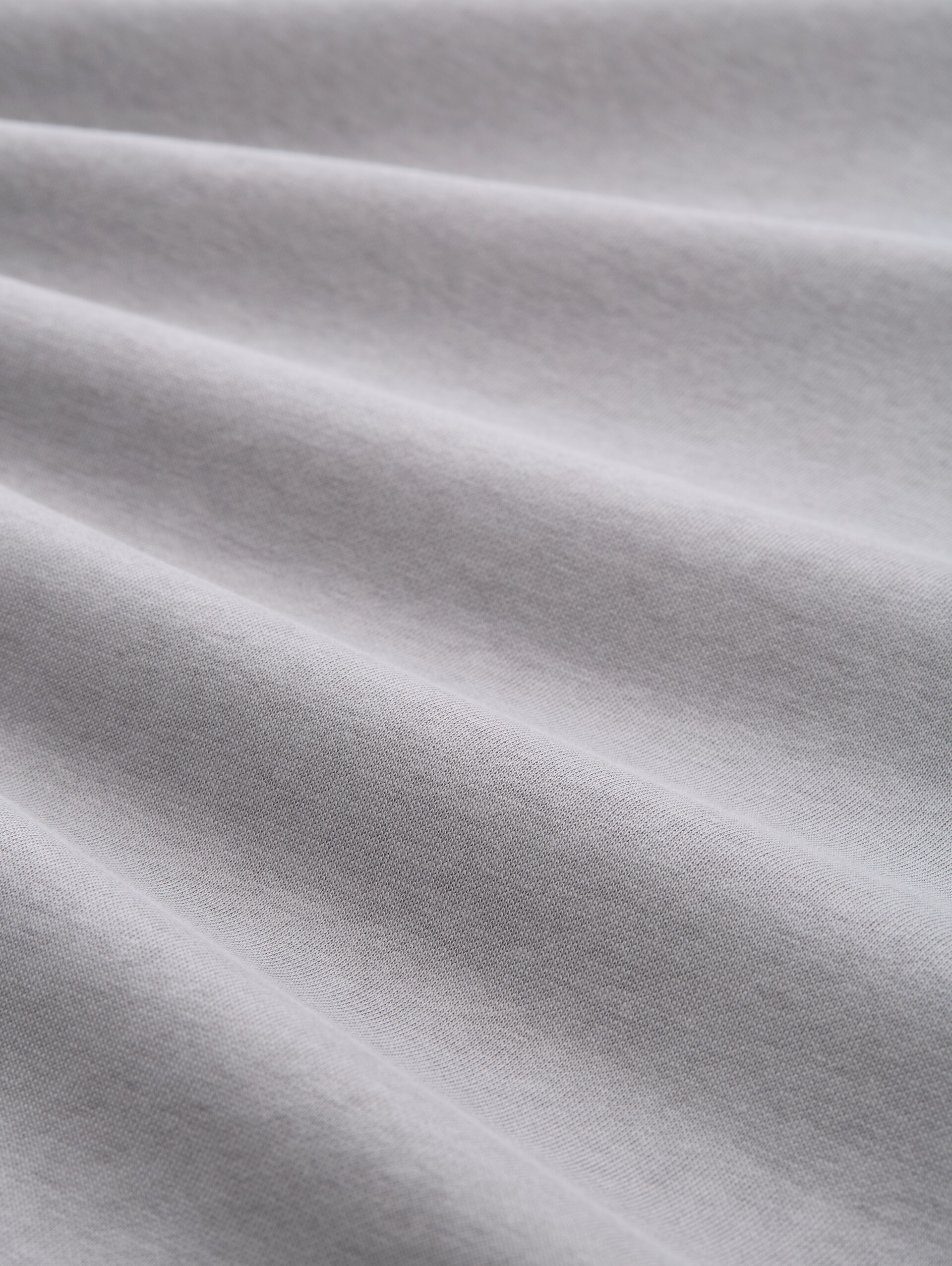 Basic Sweatshirt in Unifarben - formal grey - Material-Ansicht