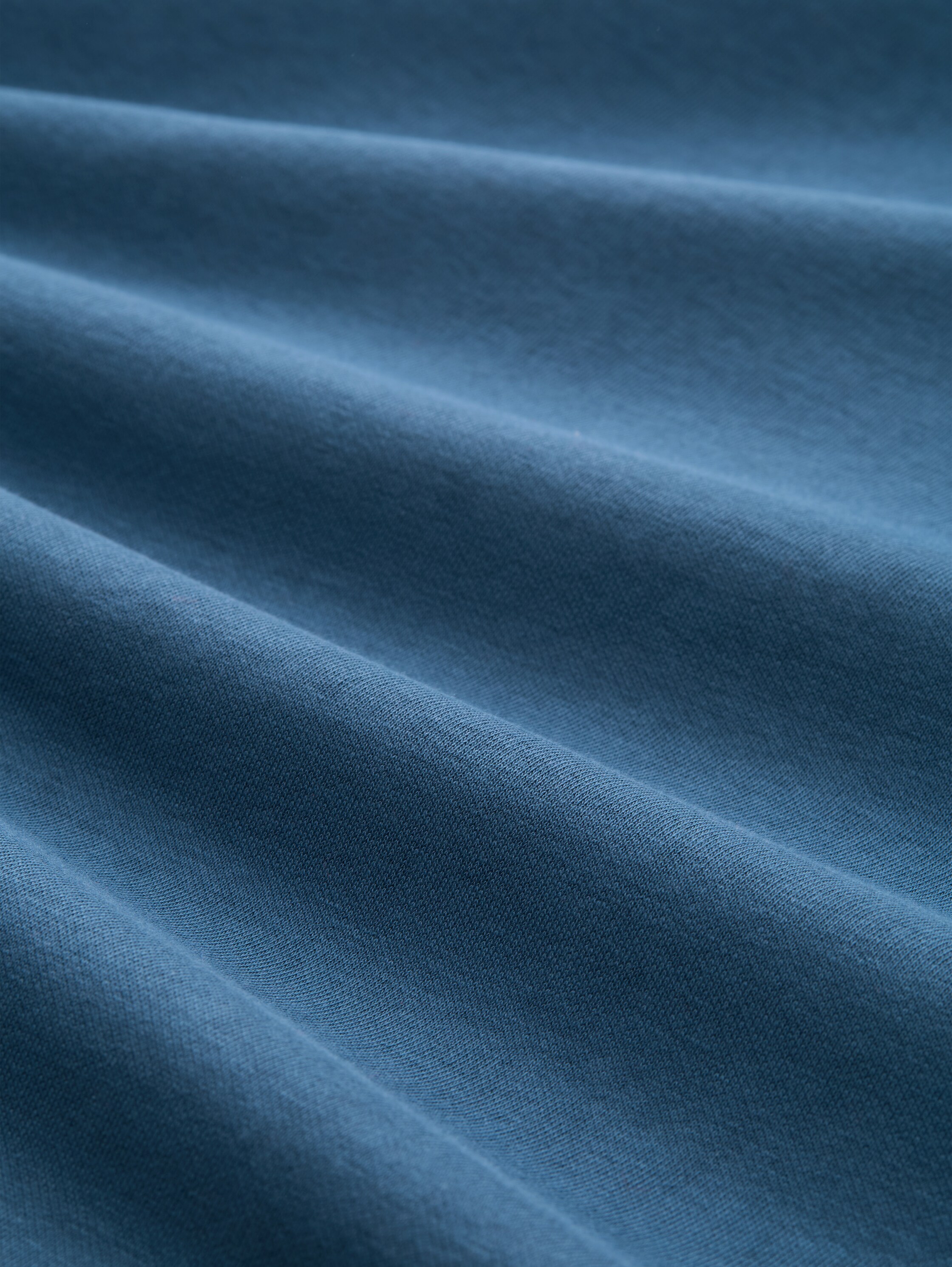 Basic Sweatshirt in Unifarben - real_teal_blue - 