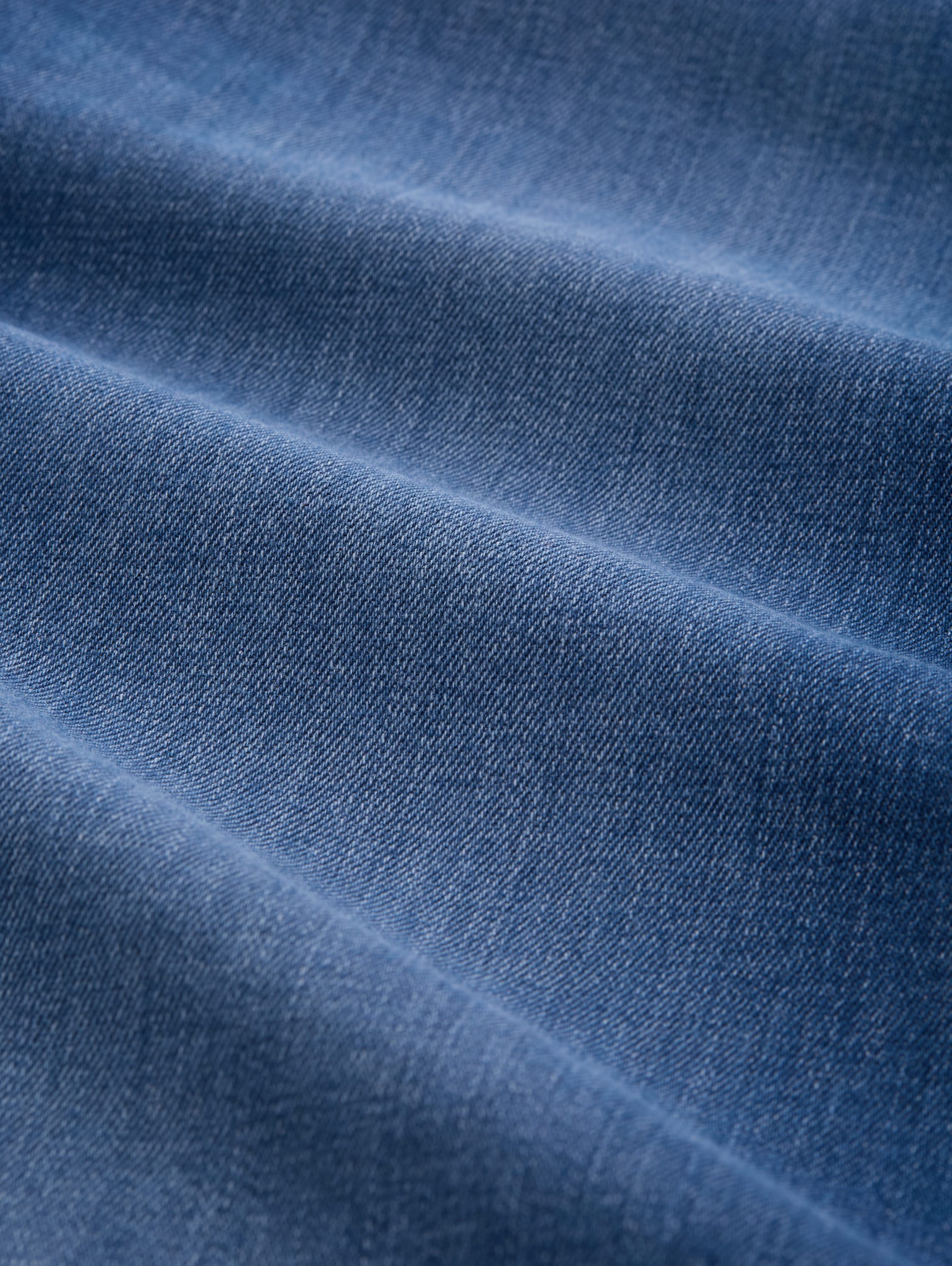 Hoge taille Culotte jeans - used_mid_stone_blue_denim - 