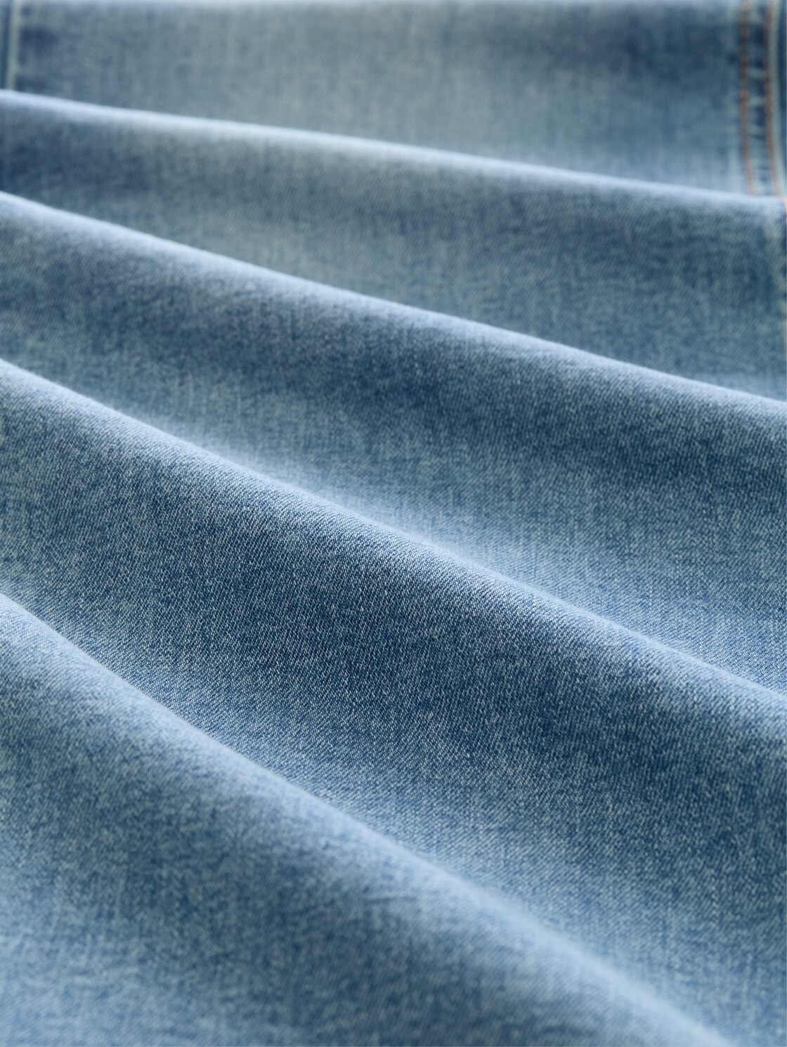 TTSTELLA BOOTCUT Jeans mit Stretch - Used Light Stone Blue Denim - Material-Ansicht