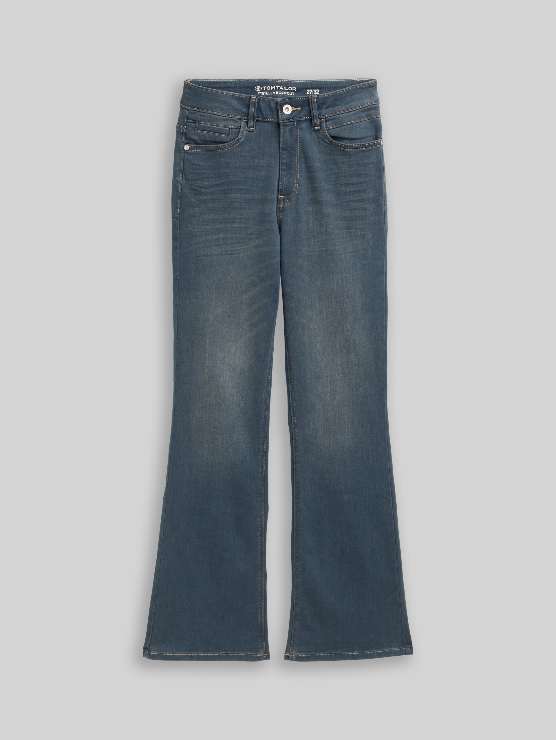 TTSTELLA BOOTCUT Jeans mit Stretch - mid stone blue grey denim - Vorder-Produkt-Ansicht