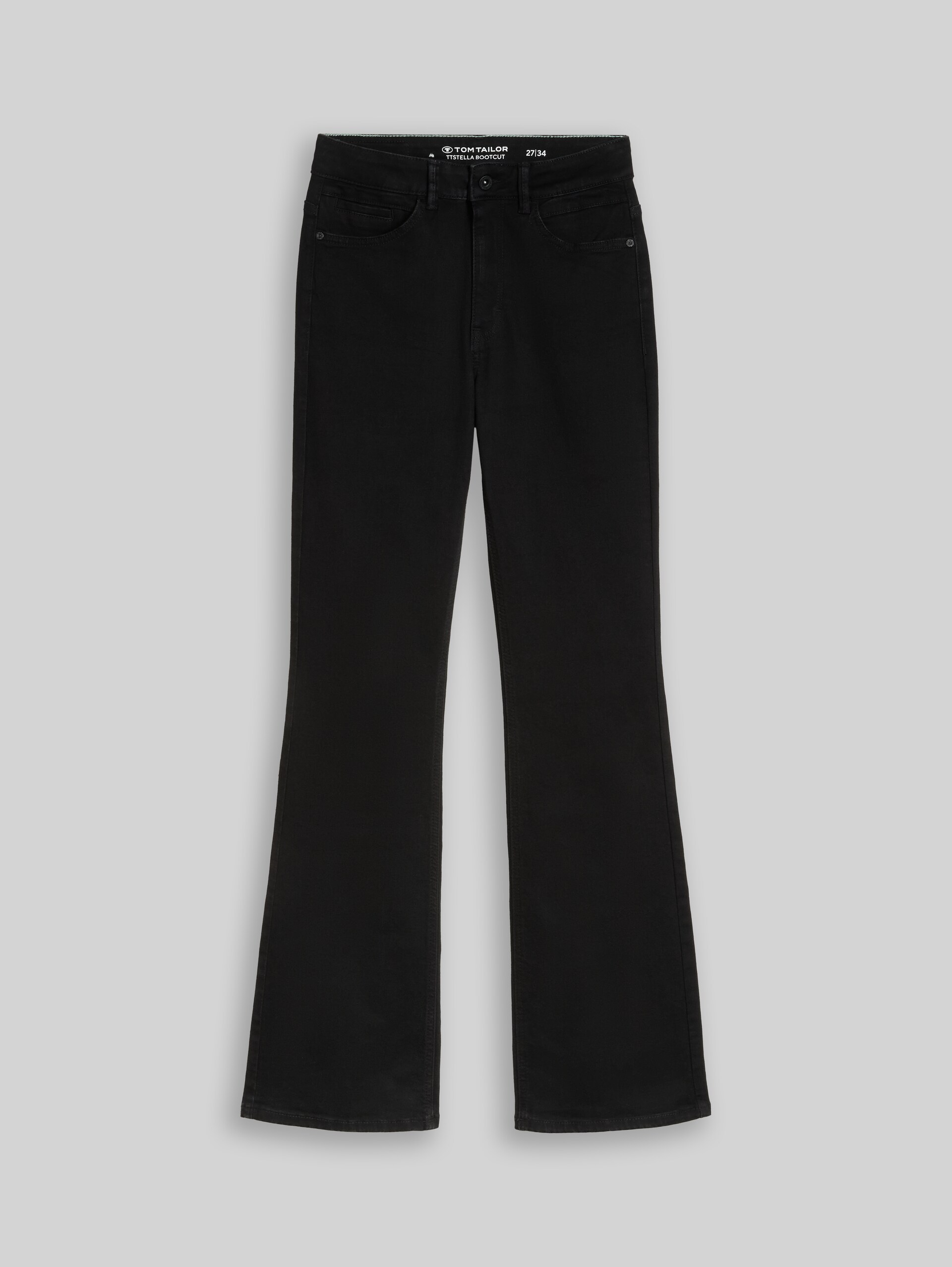 Jeans TTSTELLA BOOTCUT extensibles - clean dark stone black denim - Vue de face du produit
