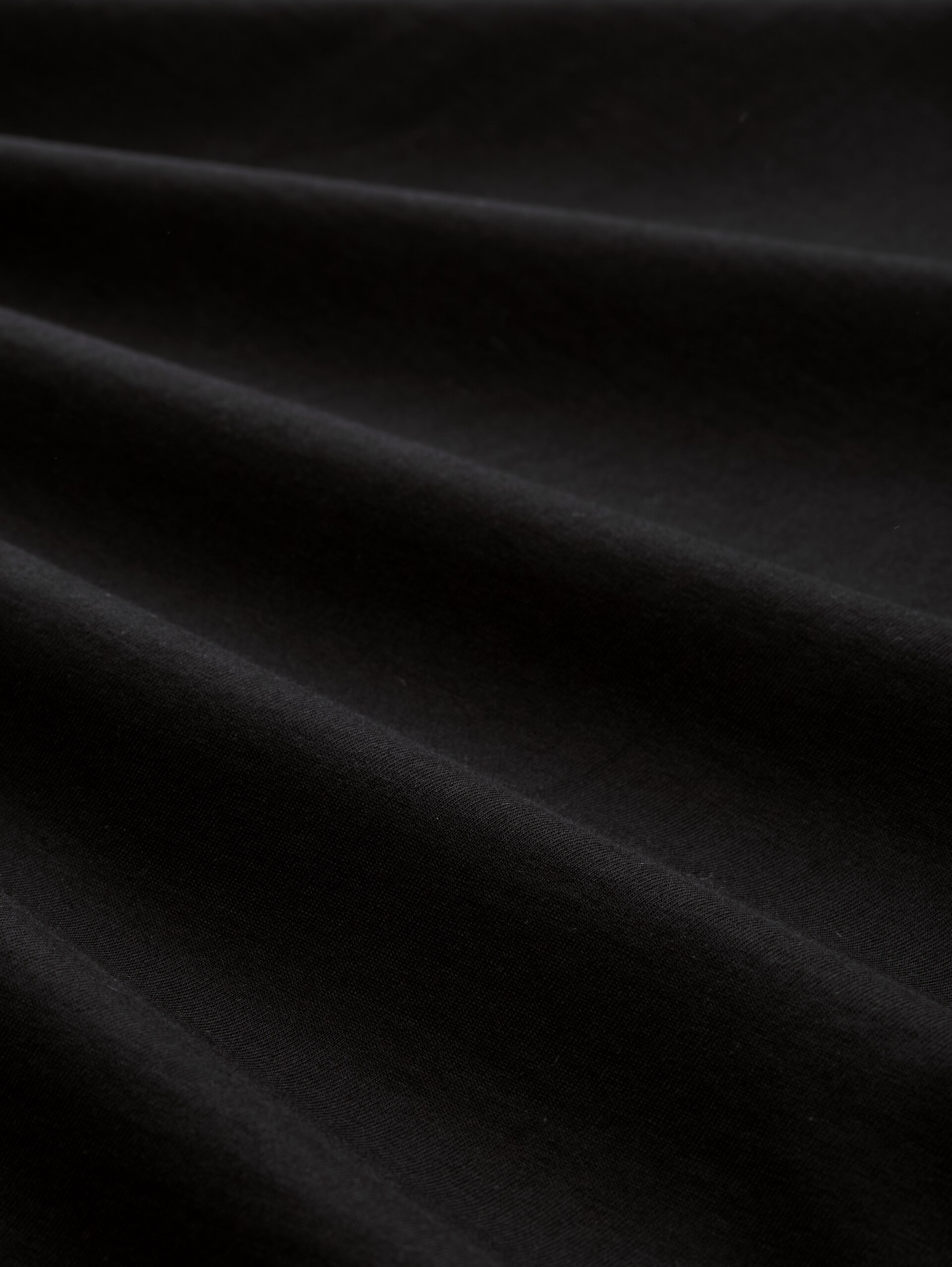 Boxy Fit T-Shirt - deep black - Material-Ansicht