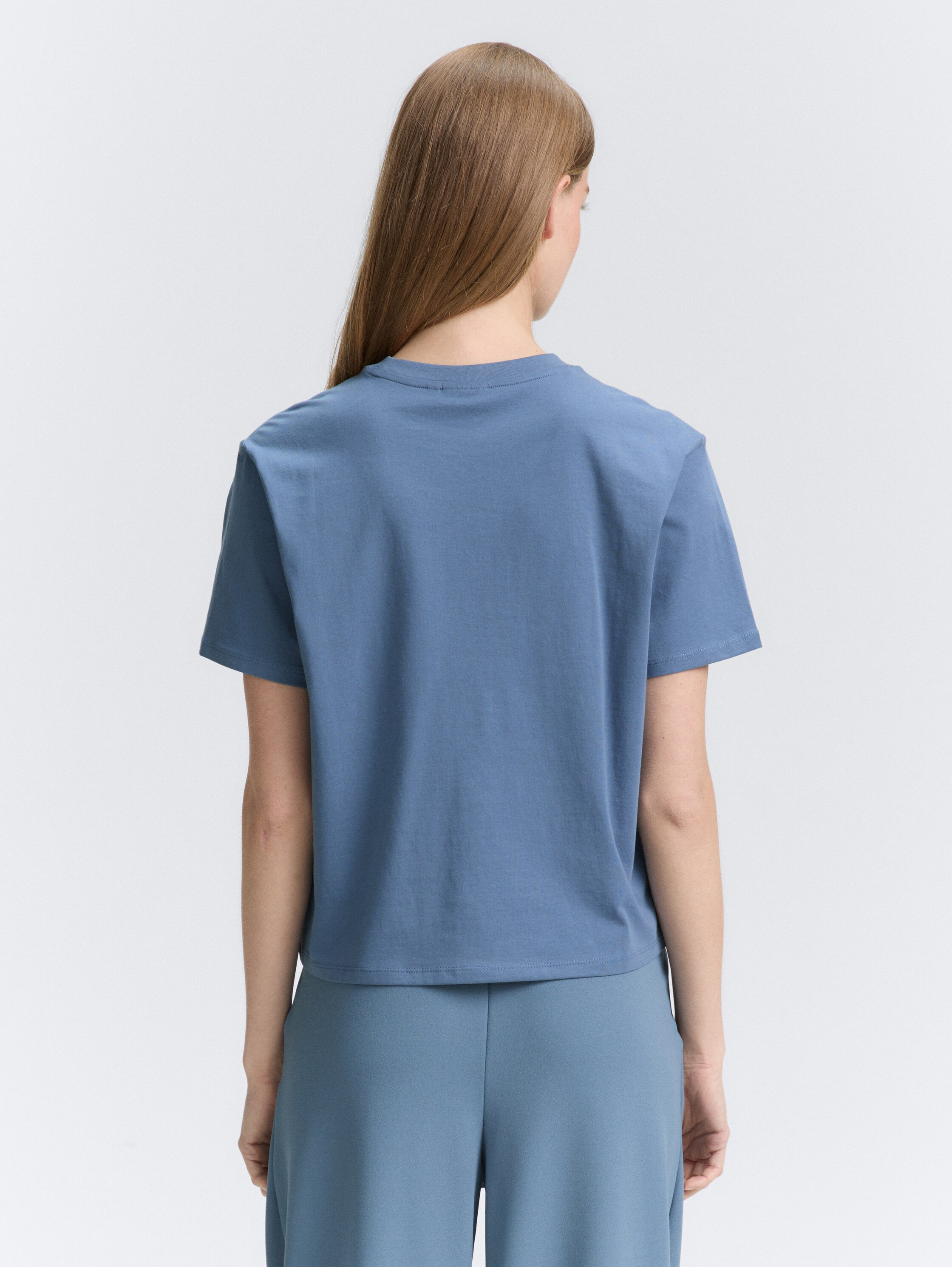 Boxy Fit T-Shirt - dusty_denim_blue - 