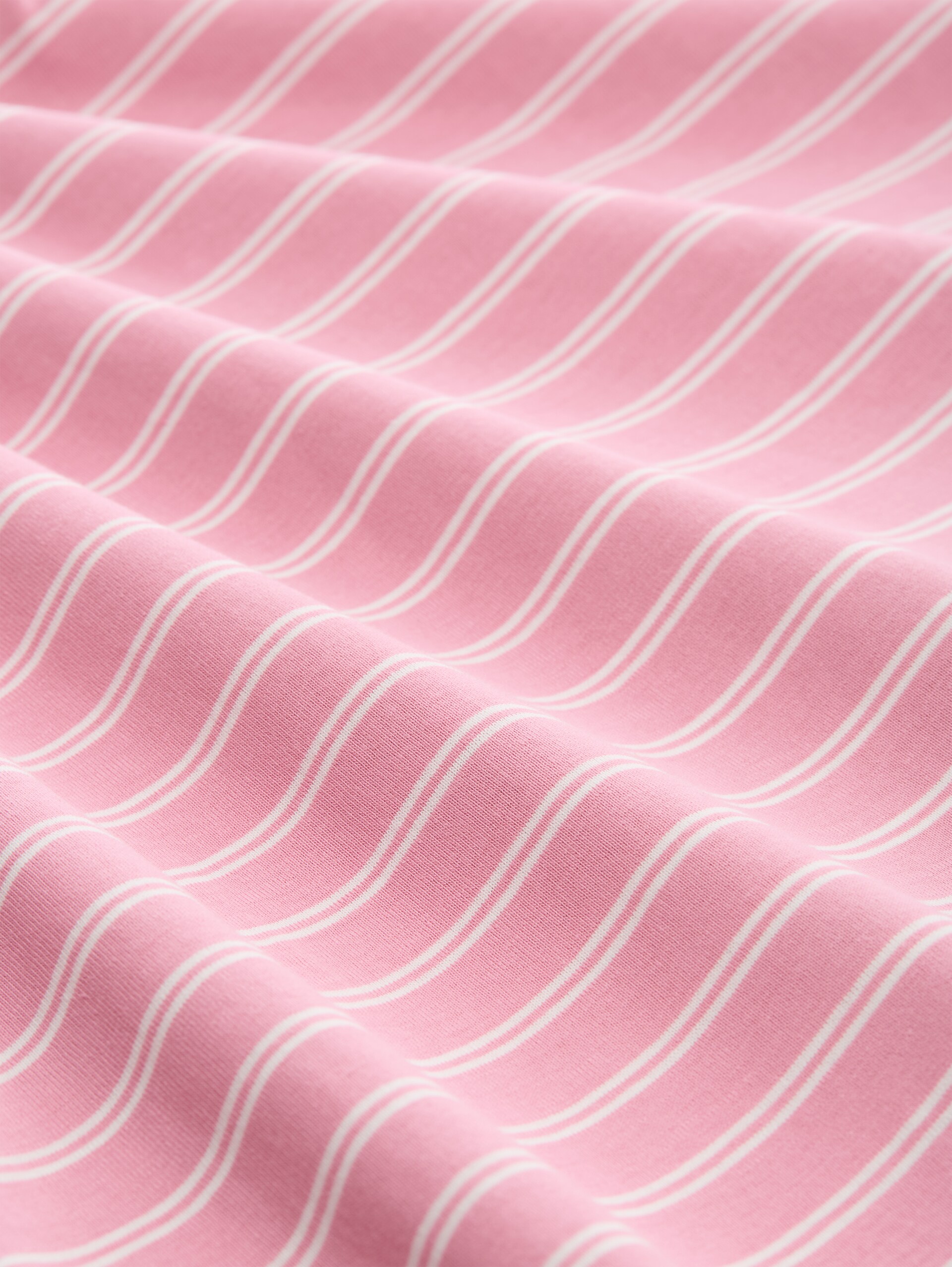 Boxy Fit T-Shirt - soft blush irregular stripe - Material-Ansicht