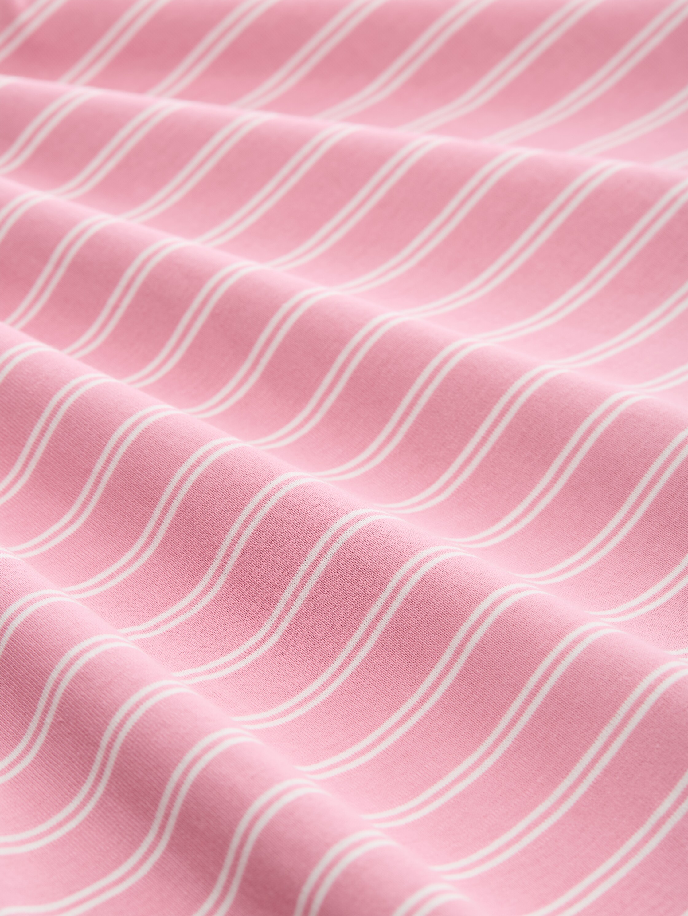 Boxy Fit T-Shirt - soft blush irregular stripe - Material-Ansicht