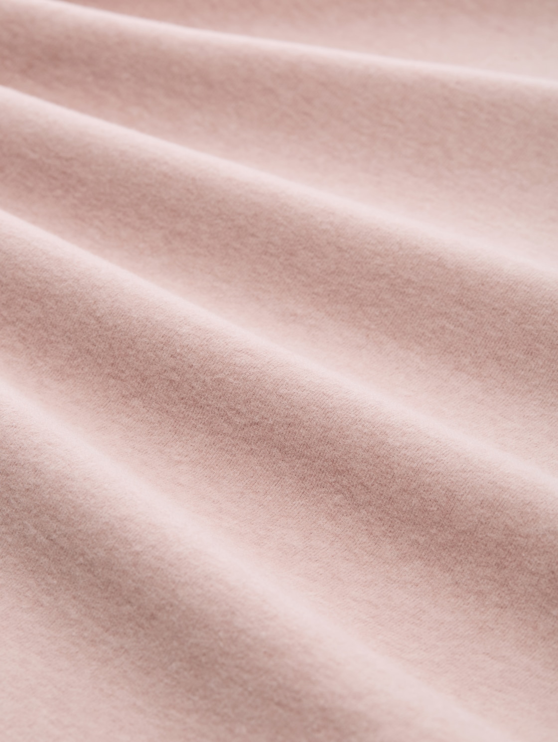 Langarmshirt mit Raffärmeln - Antique Rose Melange - Material-Ansicht