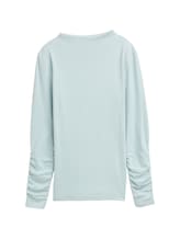 Nicht ausgewählt, Langarmshirt mit Raffärmeln von , blau