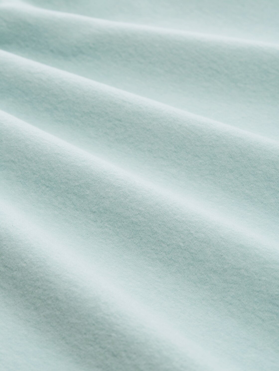 Langarmshirt mit Raffärmeln - Silver Cloud Blue Melange - Material-Ansicht