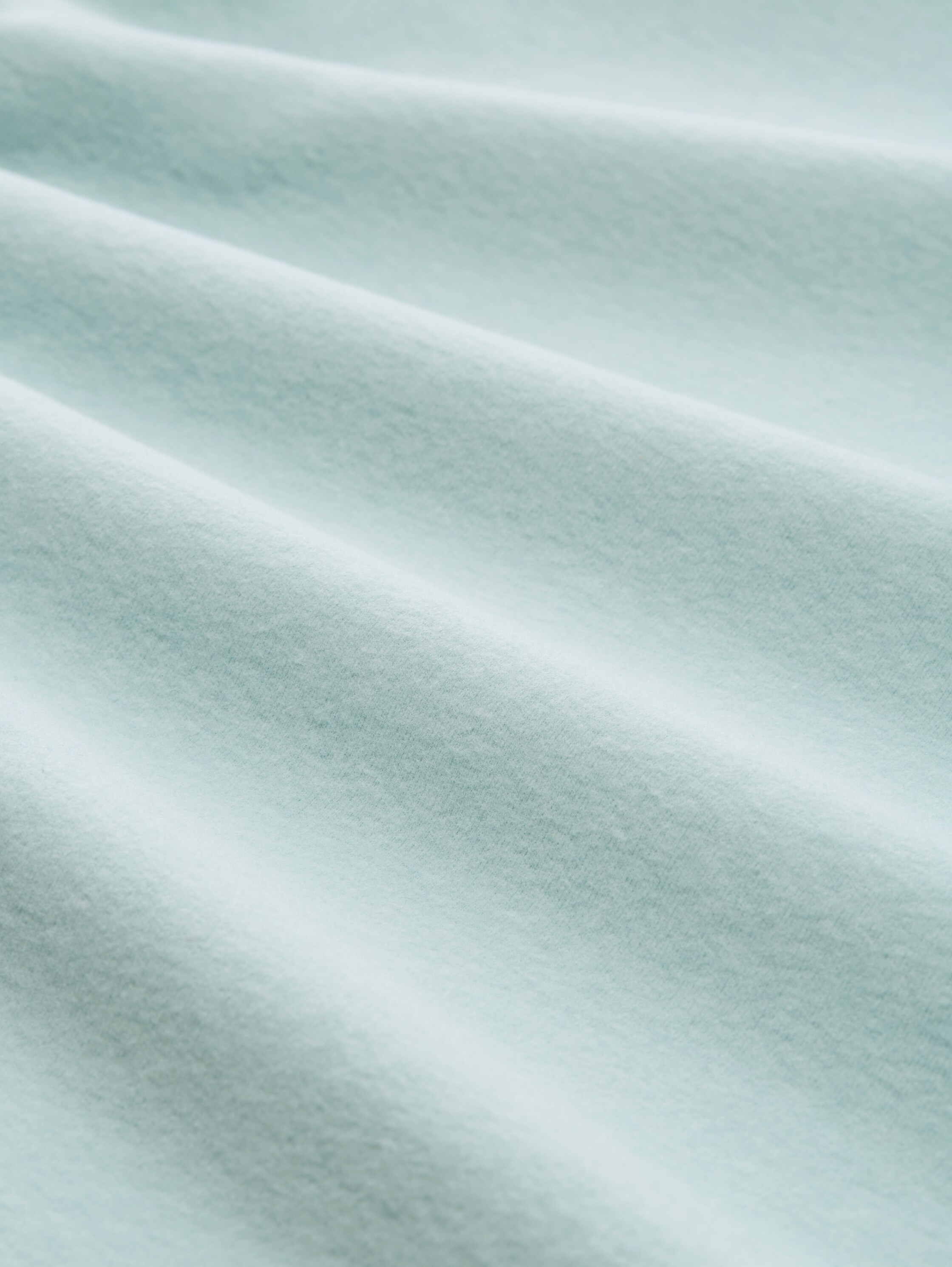 T-shirt à manches longues et manches froncées - Silver Cloud Blue Melange - Vue de la matière