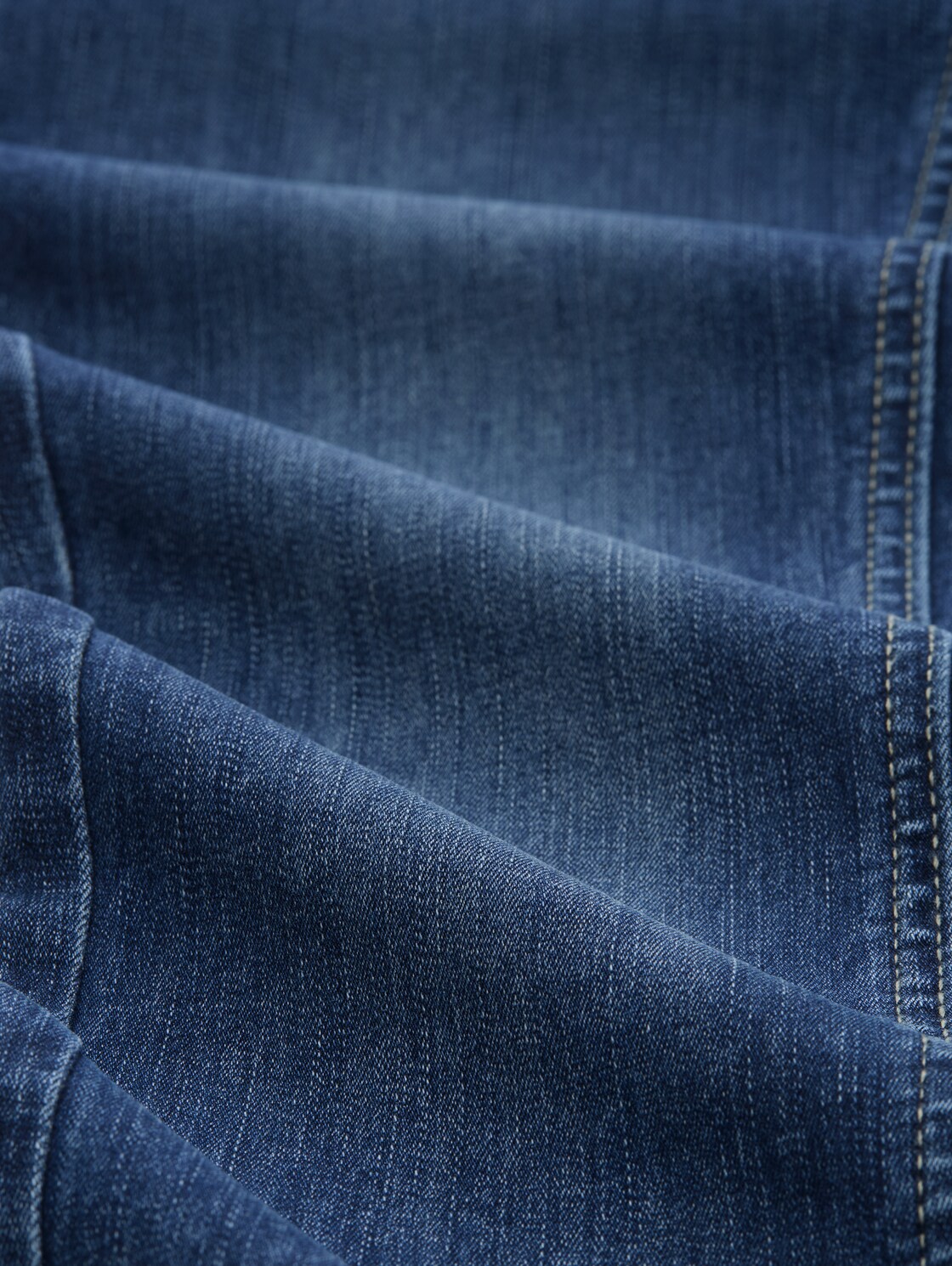 TTLUCIE SKINNY Jeans - mid stone wash denim - Material-Ansicht