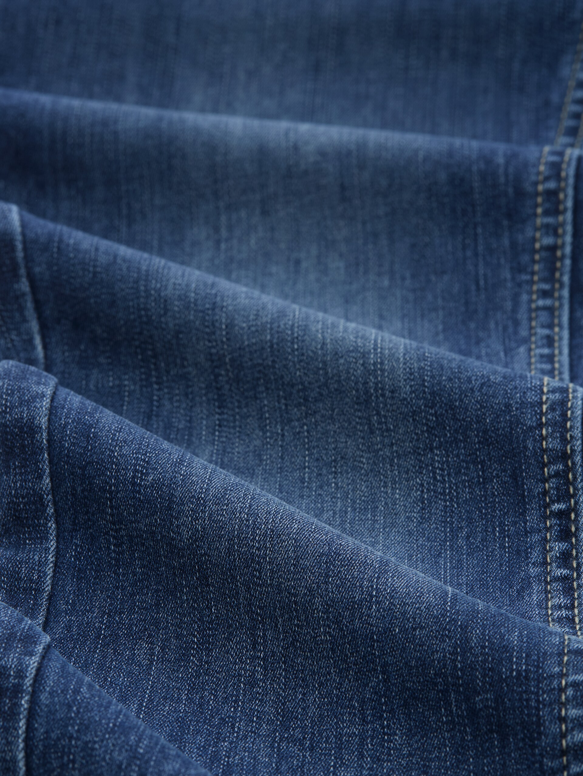 TTLUCIE SKINNY Jeans - mid stone wash denim - Material-Ansicht