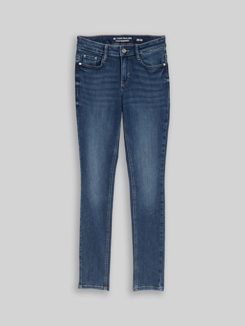 TTLUCIE SKINNY jeans by Women, mid stone wash denim