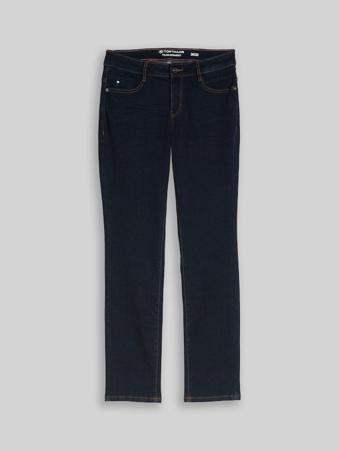 TTLIVA STRAIGHT Jeans mit Stretch von Women, Clean Rinsed Blue Denim