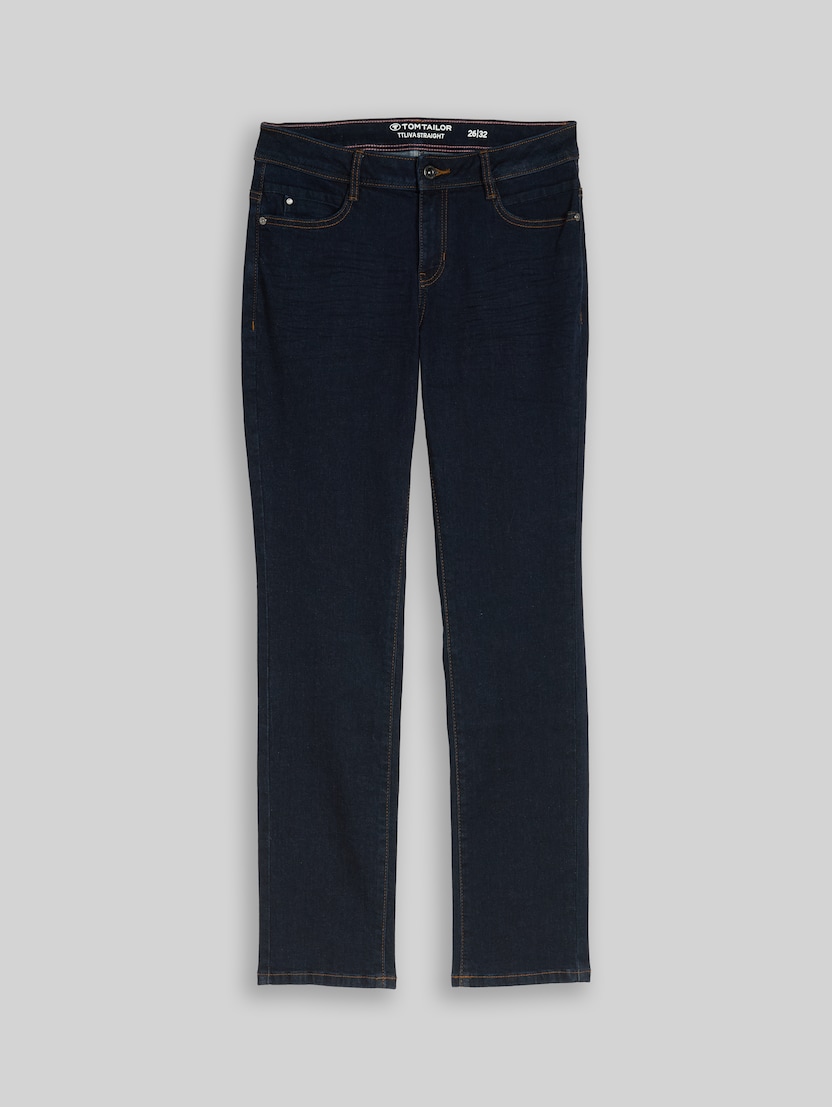 TTLIVA STRAIGHT Jeans mit Stretch von Women, Clean Rinsed Blue Denim