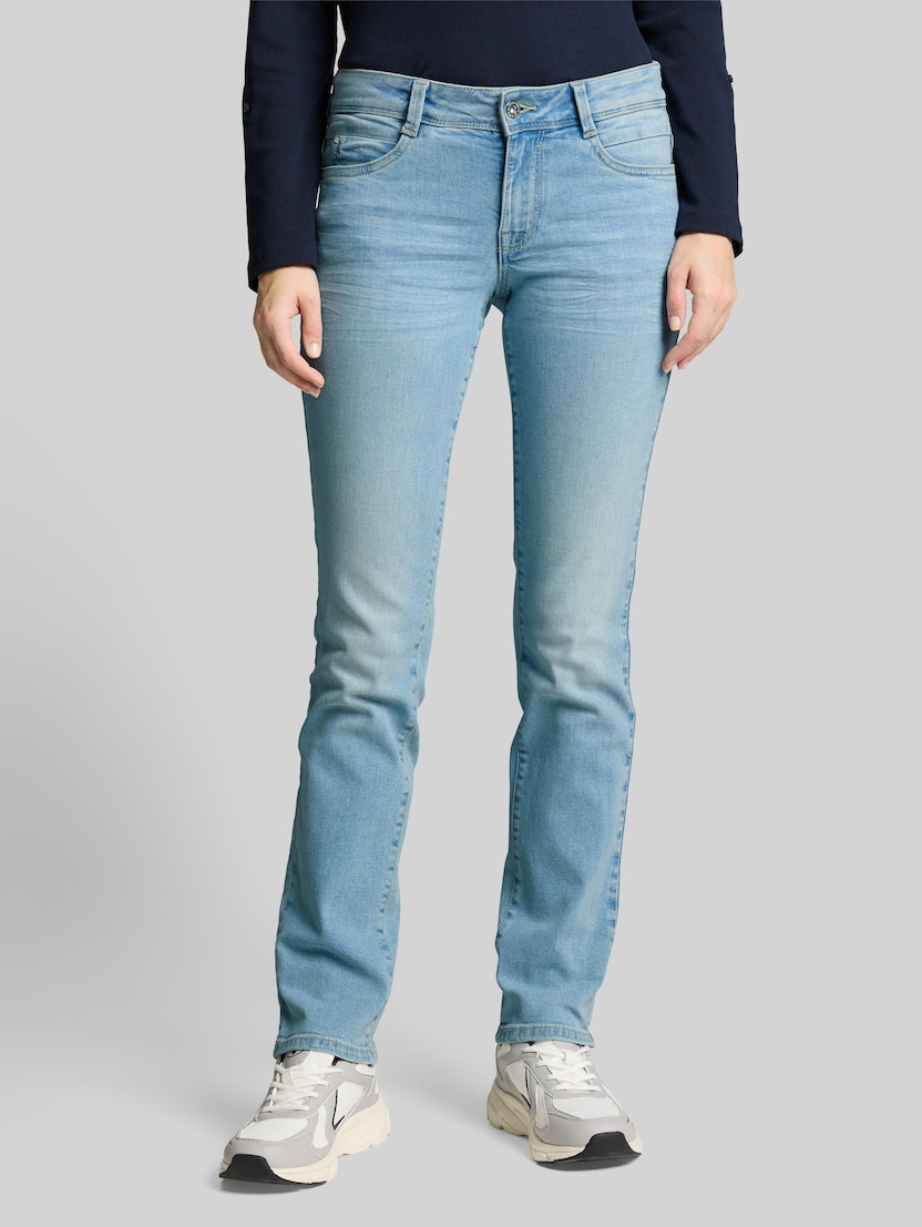 TTLIVA STRAIGHT-jeans met stretch door Women, Light Stone Blue Denim