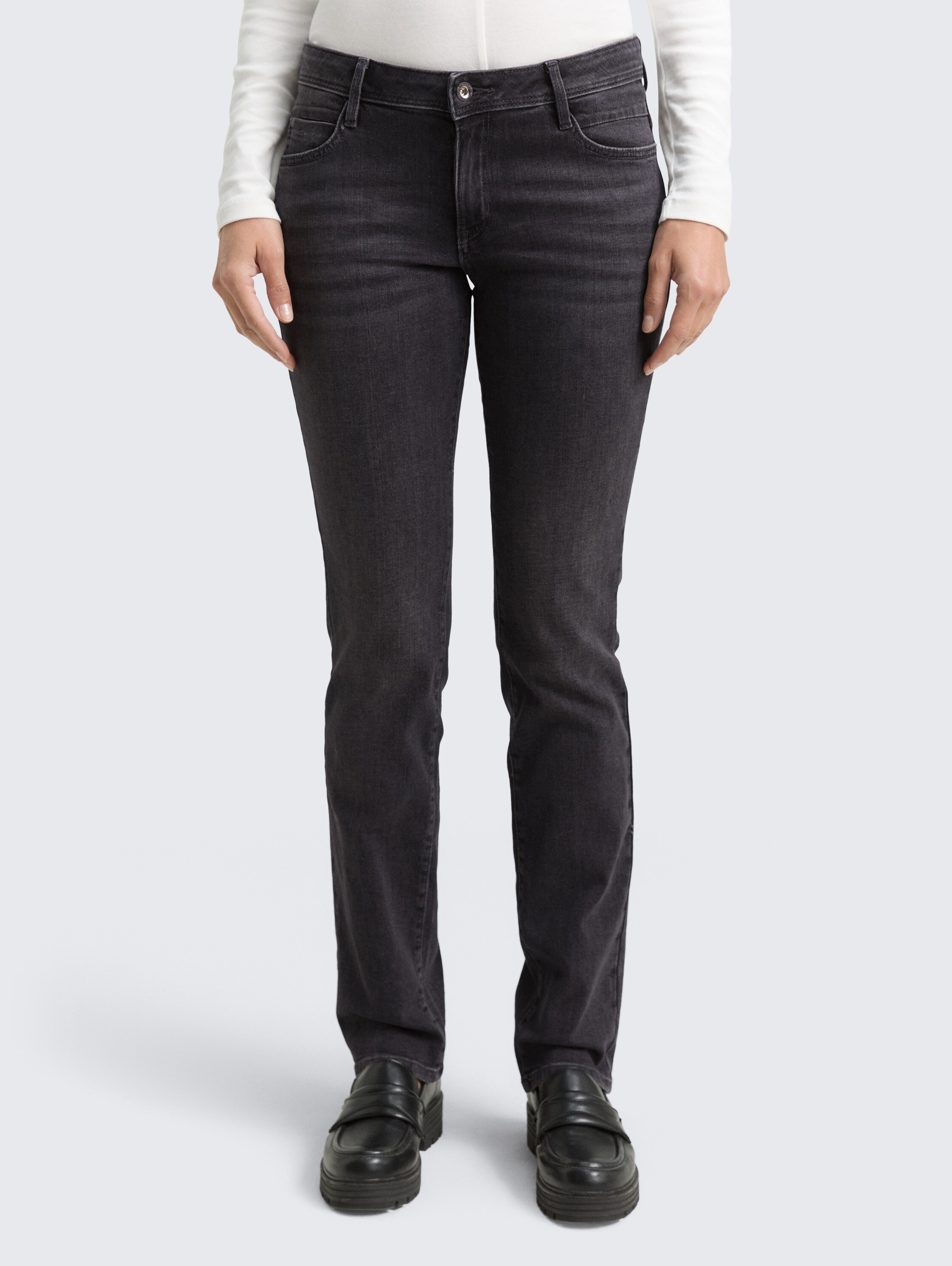 TTLIVA STRAIGHT jeans - faded_black - 