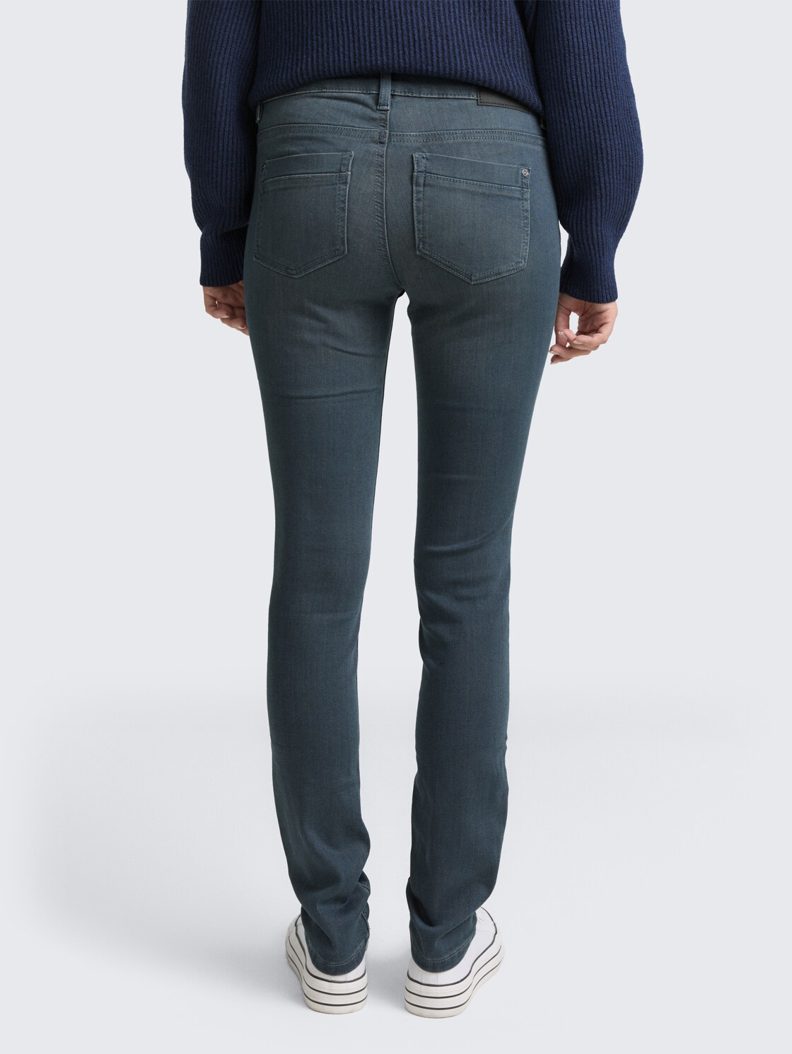 TTLENE SLIM Jeans - mid stone blue grey denim - Auschnitt Model-Rückansicht
