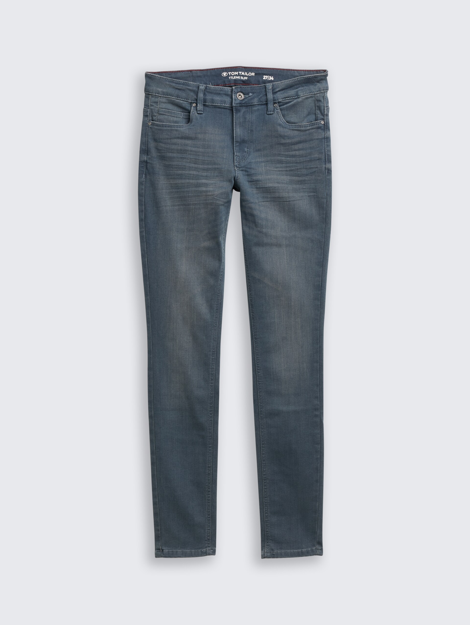TTLENE SLIM Jeans - mid stone blue grey denim - Vorder-Produkt-Ansicht