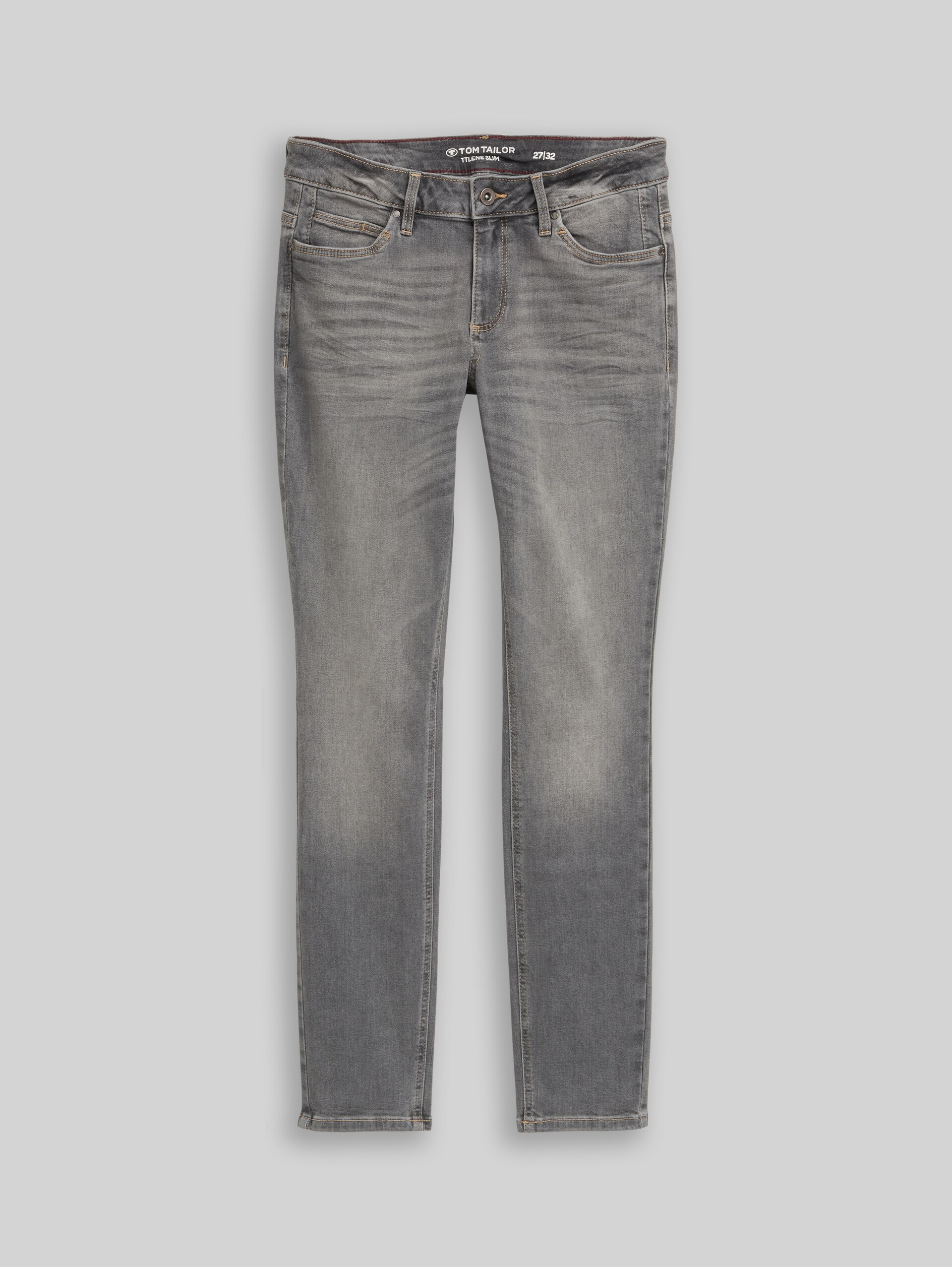 TTLENE SLIM Jeans - clean light stone grey denim - Vorder-Produkt-Ansicht