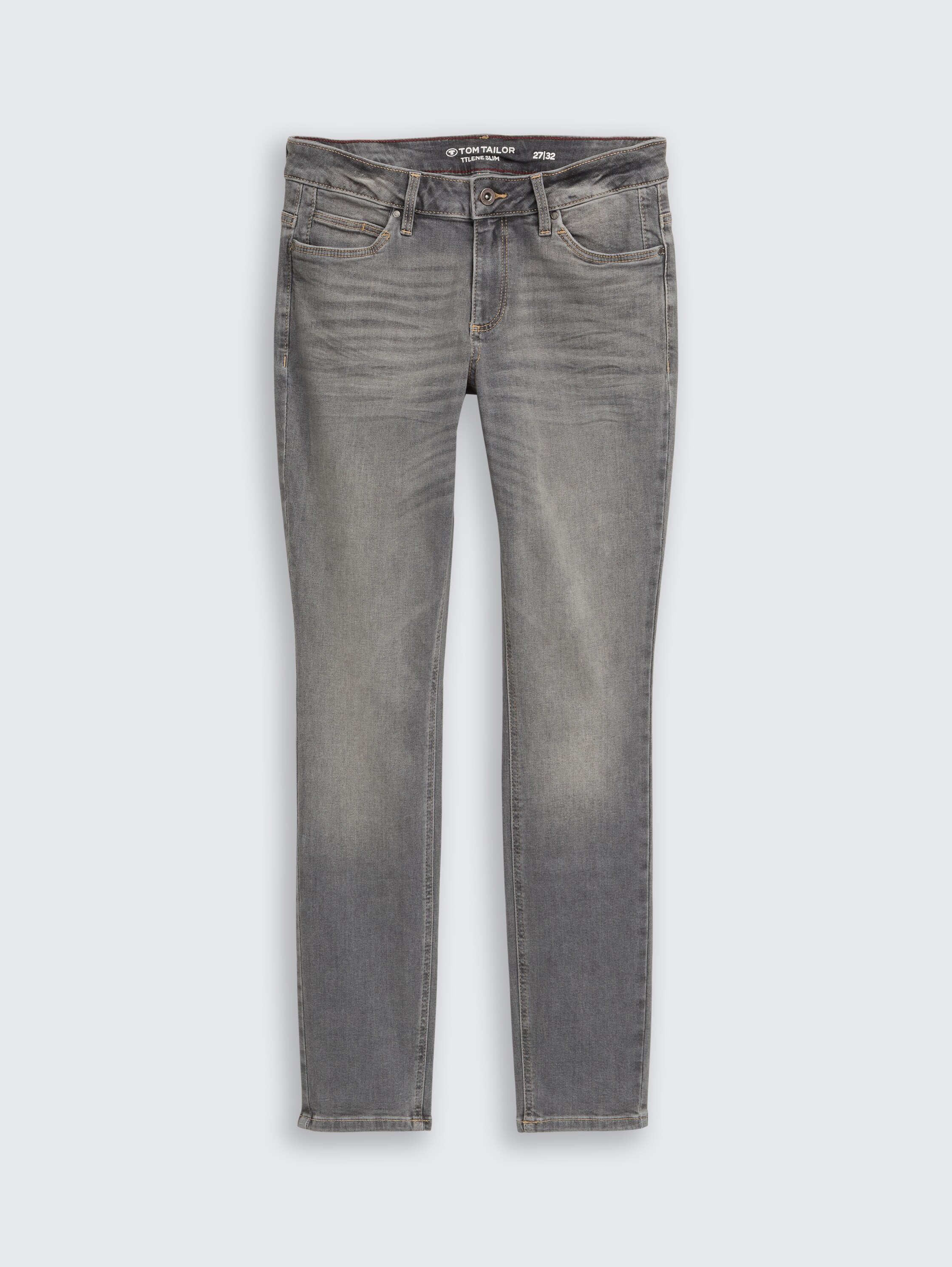 TTLENE SLIM Jeans - clean light stone grey denim - Vorder-Produkt-Ansicht