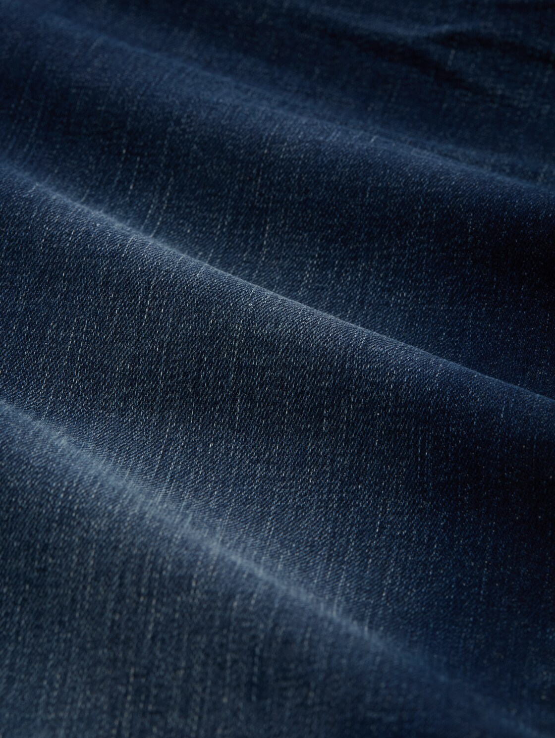 TTELVA STRAIGHT High Waist Jeans - Clean Dark Stone Blue Denim - Material-Ansicht