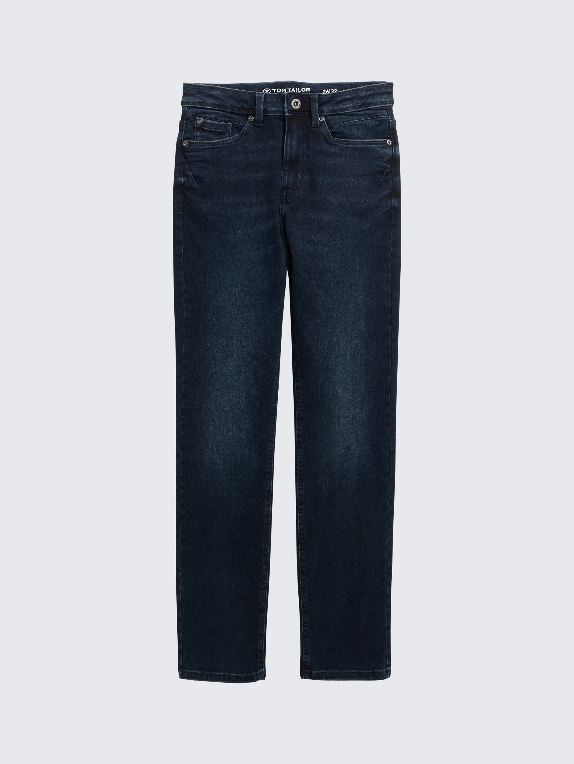TTELVA STRAIGHT High Waist Jeans - blue black denim - Vorder-Produkt-Ansicht