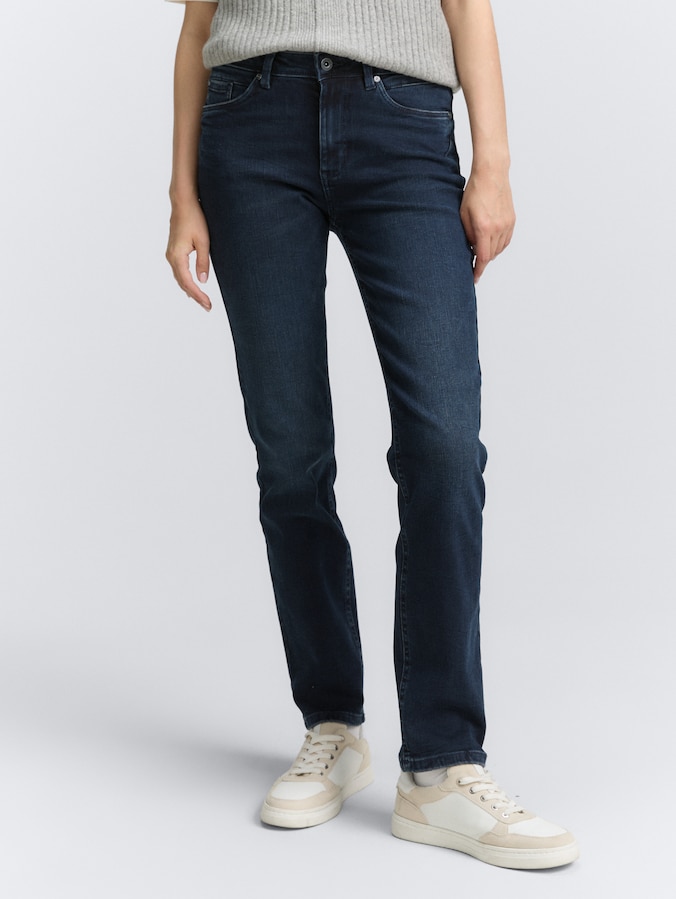 TTELVA STRAIGHT High Waist Jeans door Women, blue black denim