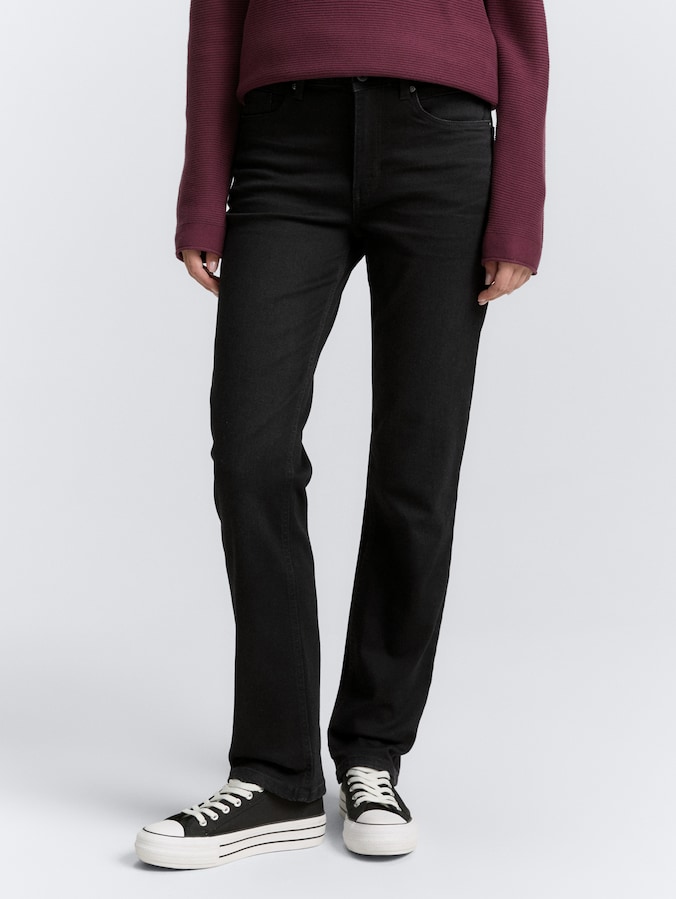 TTELVA STRAIGHT High Waist Jeans door Women, black denim