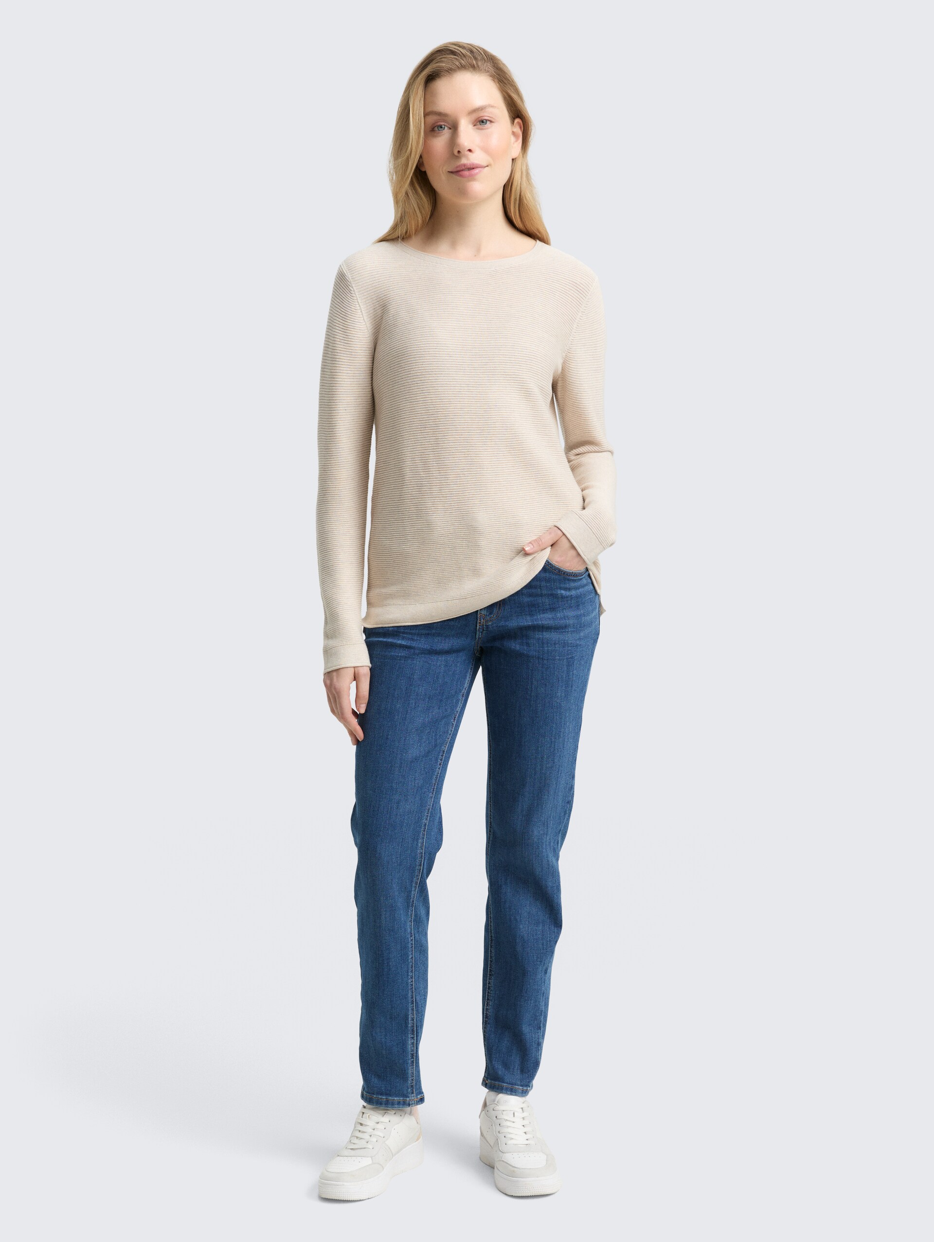 TTADEVA BOYFRIEND Jeans mit Stretch - mid stone wash denim - Model-Vorderansicht