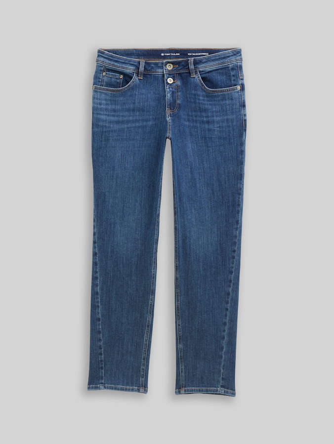 TTADEVA BOYFRIEND jeans with stretch by Women, mid stone wash denim